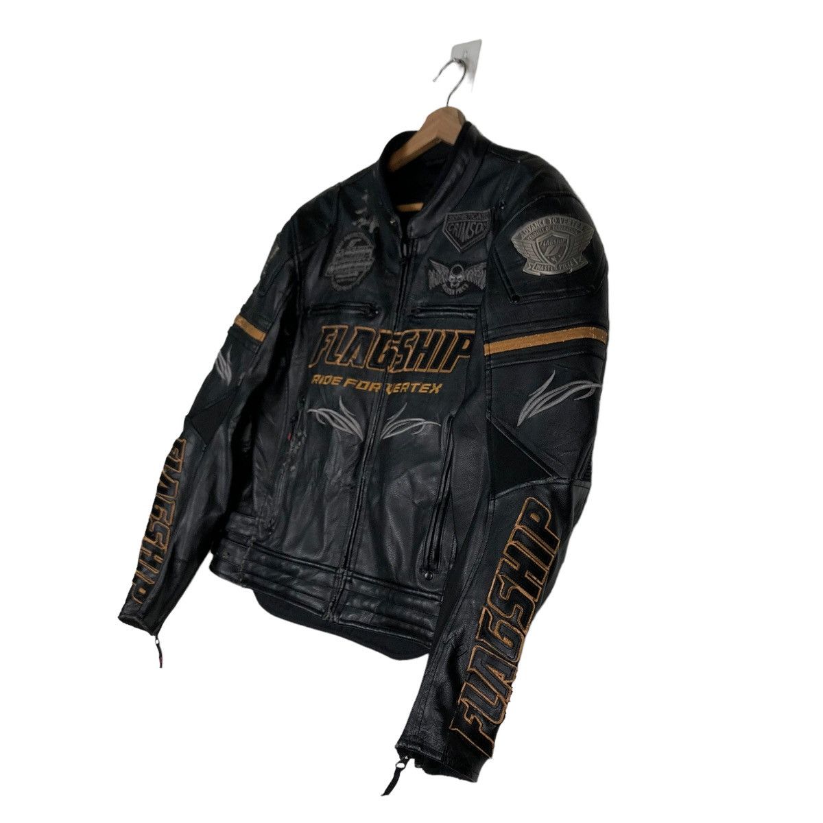 Japanese Brand 🔥Vintage Racing Biker Jacket Flagship Japan Made Big Logo Size US M / EU 48-50 / 2 - 2 Thumbnail