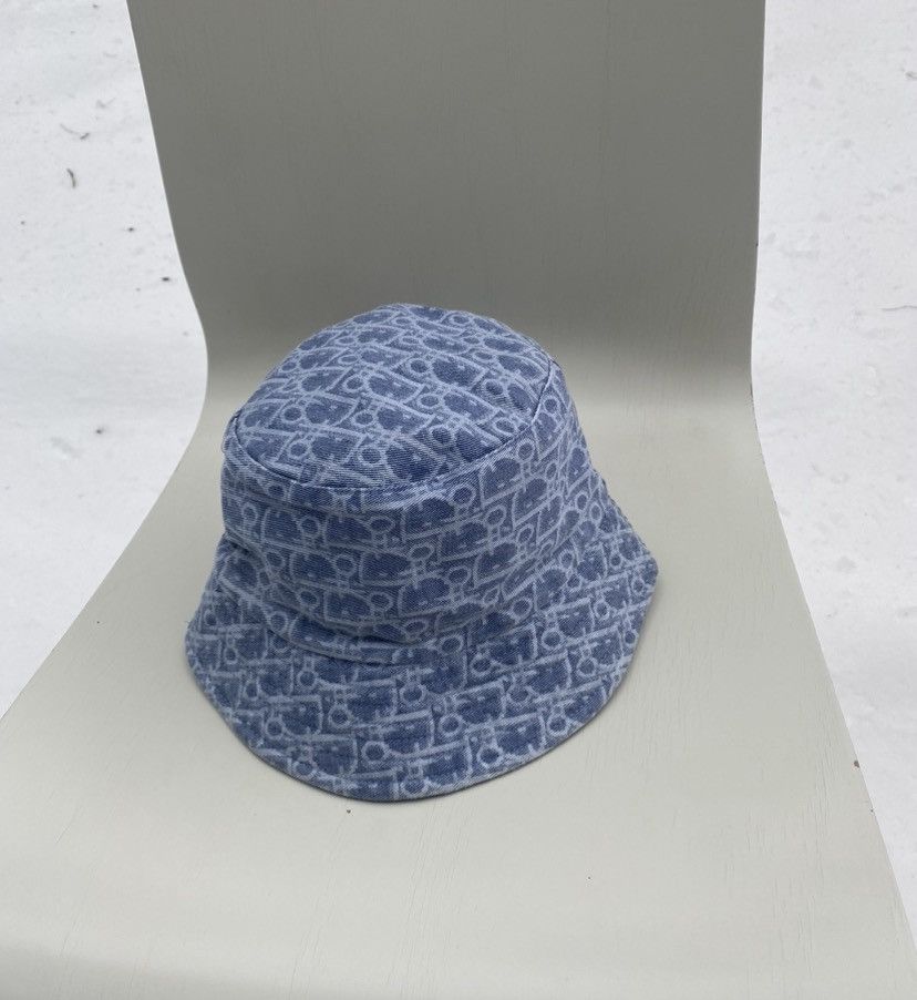 Christian Dior Monsieur Vintage Christian Dior Monogram Jeans Bucket Hat Panama Hat Size ONE SIZE - 1 Thumbnail