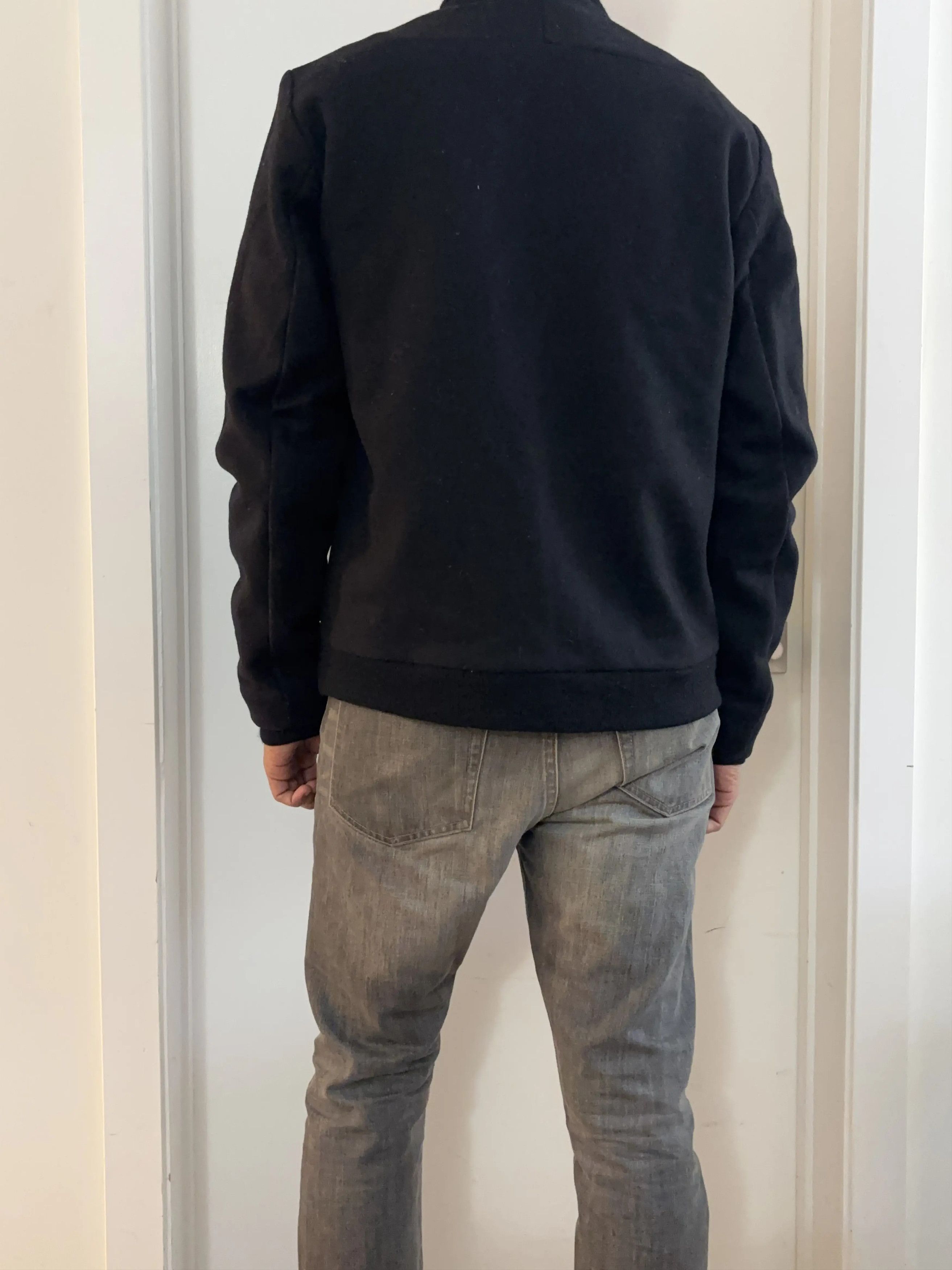 Stephan Schneider Stephan Schneider Black Wool Thinner Bomber Jacket Size V Size US M / EU 48-50 / 2 - 13 Thumbnail