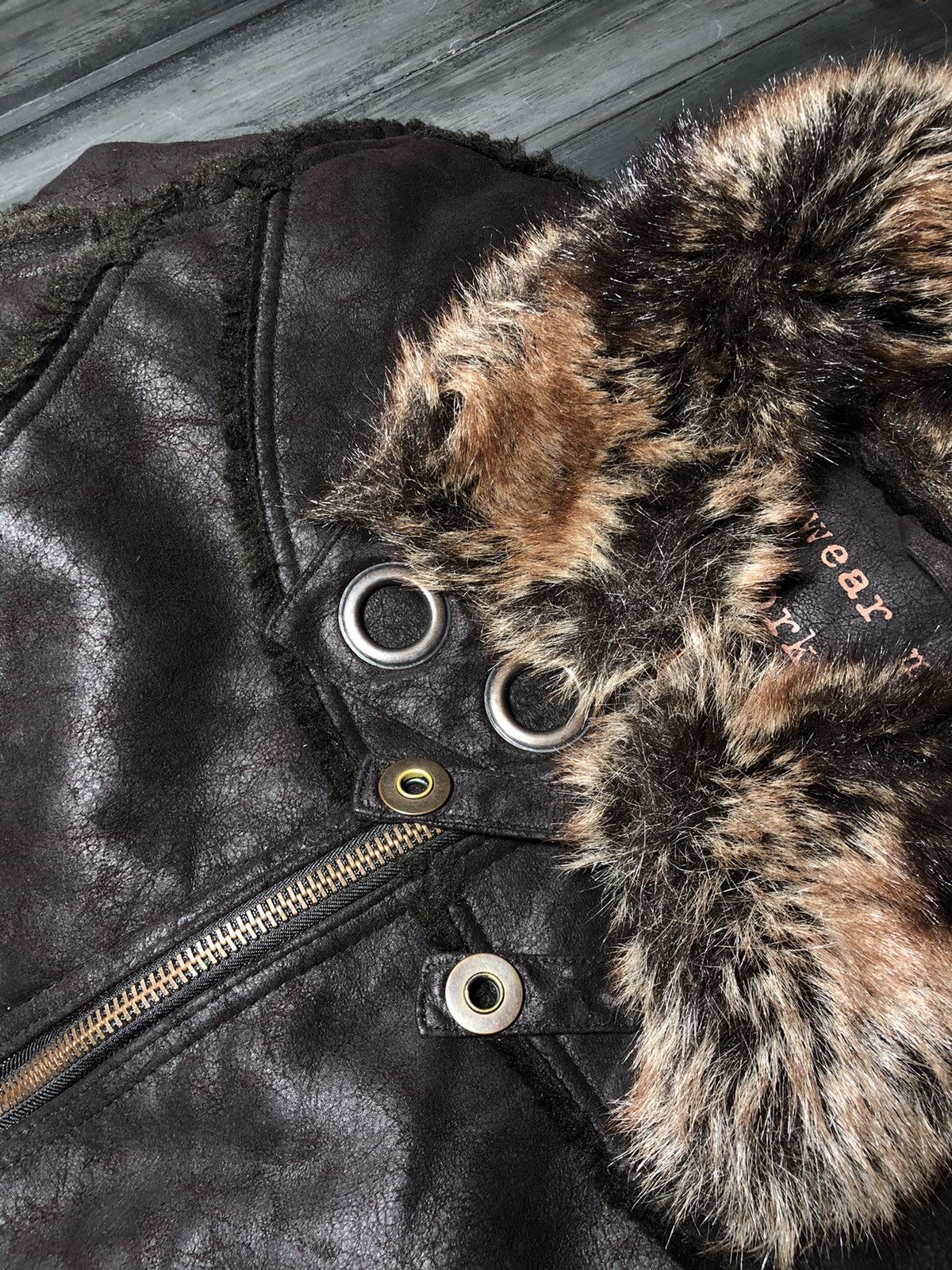 Hysteric Glamour VTG Rick Owens Hysteric Glamour Style Leather Fur Jacket 90s Size US S / EU 44-46 / 1 - 4 Thumbnail
