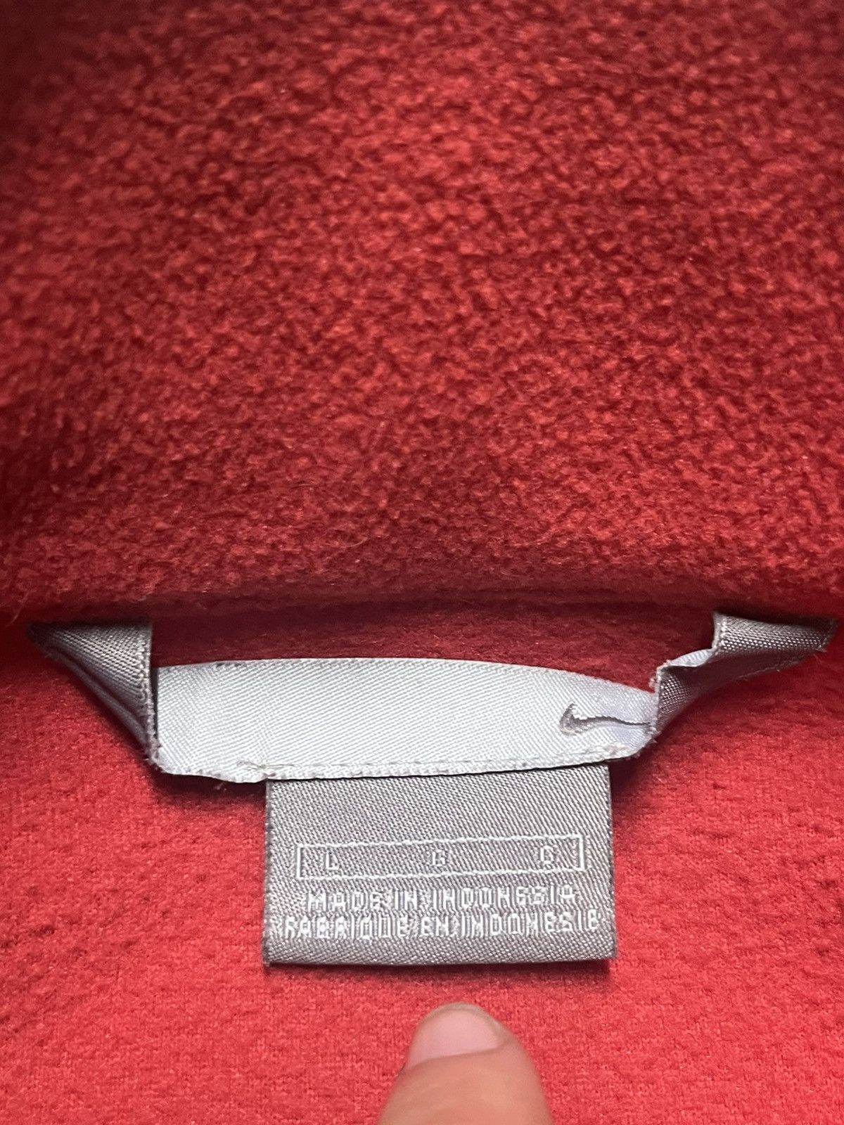 Nike × Vintage Nike vintage zip up fleece jacket y2k rare hype streetwear Size US L / EU 52-54 / 3 - 6 Thumbnail