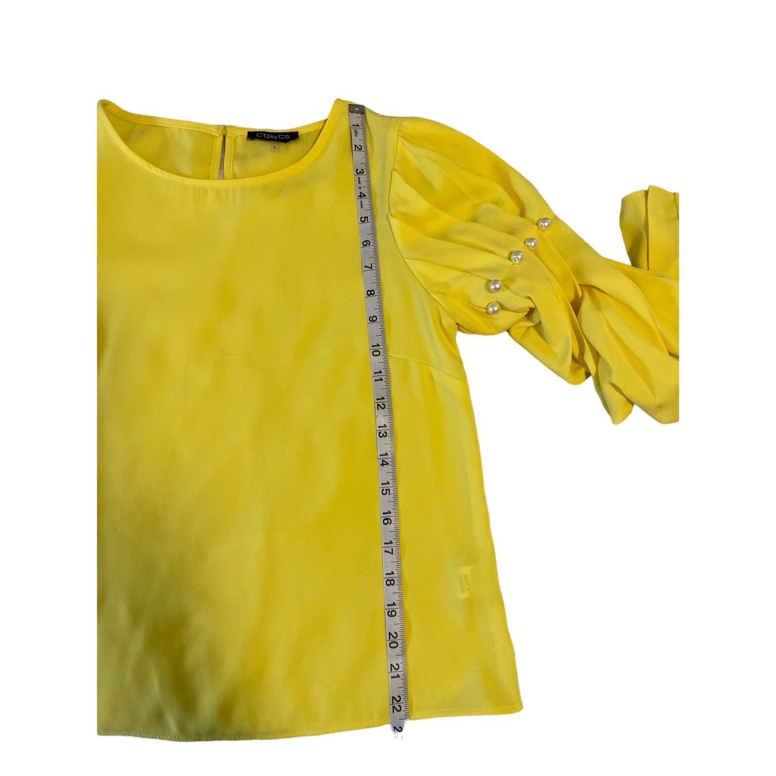 & Other Stories Elegant yellow shirt with pleated sleeves size small by CQ Size S / US 4 / IT 40 - 12 Thumbnail