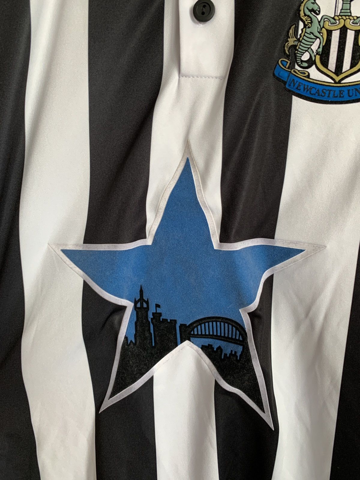 Vintage Newcastle United 1995 Home Football Shirt Score Draw Retro Size US XXL / EU 58 / 5 - 5 Thumbnail