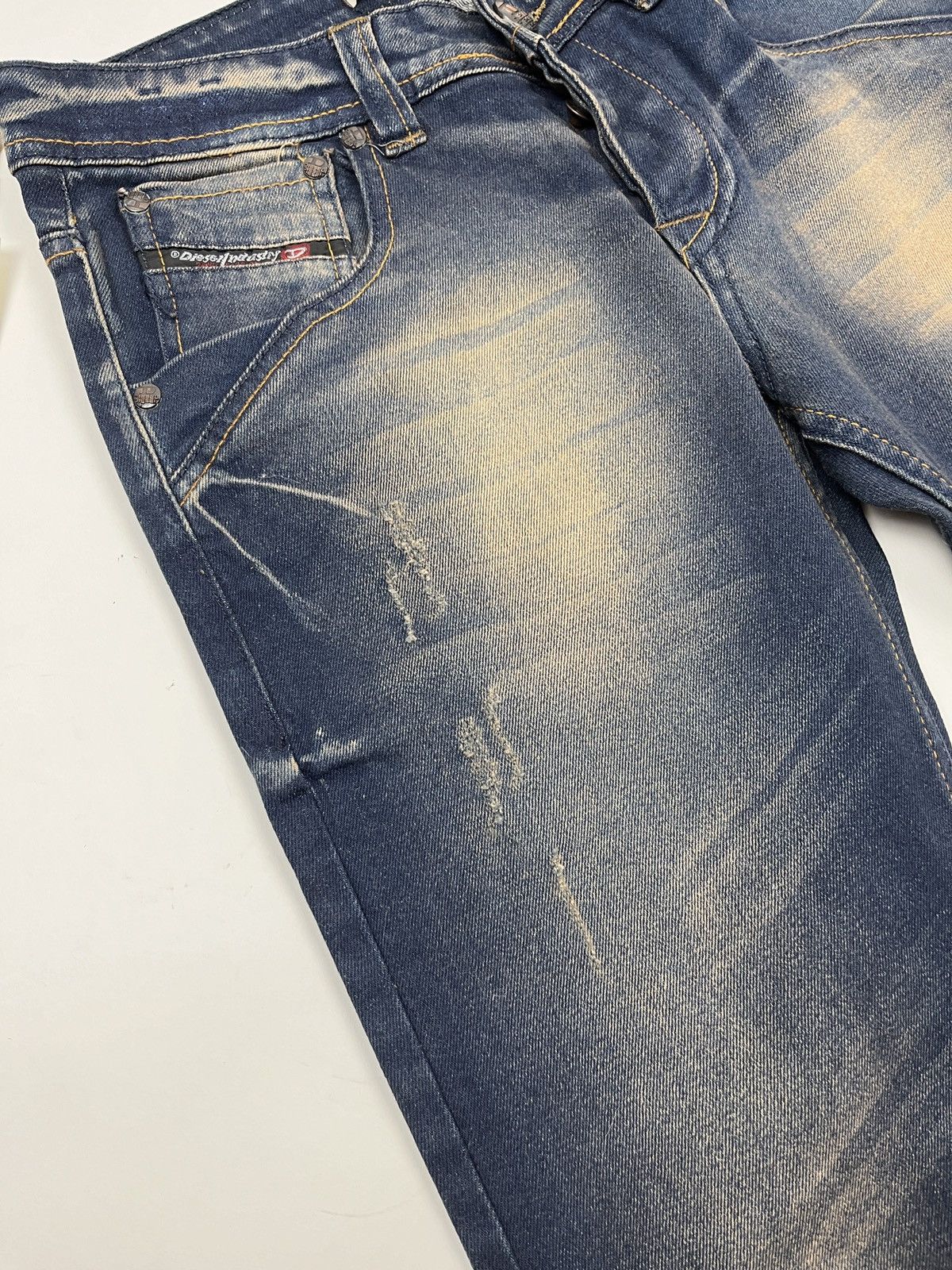 Diesel × Vintage Vintage🔥Diesel Distressed Faded Denim Jeans Size 30" / US 8 / IT 44 - 4 Thumbnail