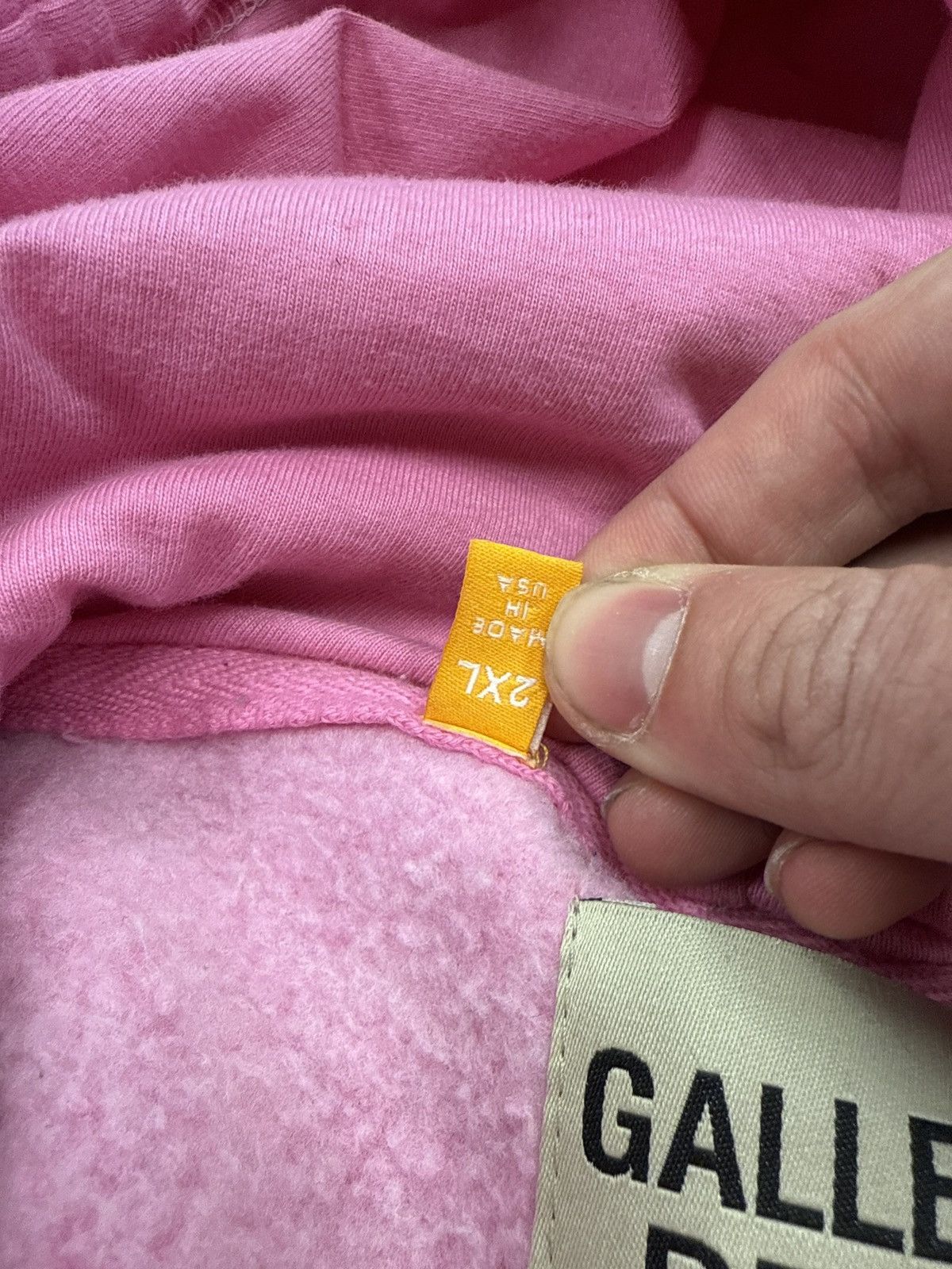 Gallery Dept. Gallery dept pink logo hooded sweatshirt 2xl Size US XXL / EU 58 / 5 - 4 Thumbnail