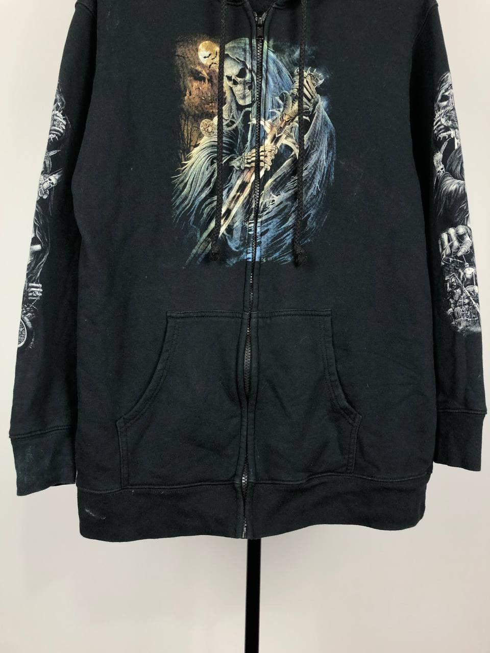 Other Wild Zip Hoodie Skeleton Satan Death Jacket size L Size US L / EU 52-54 / 3 - 4 Thumbnail