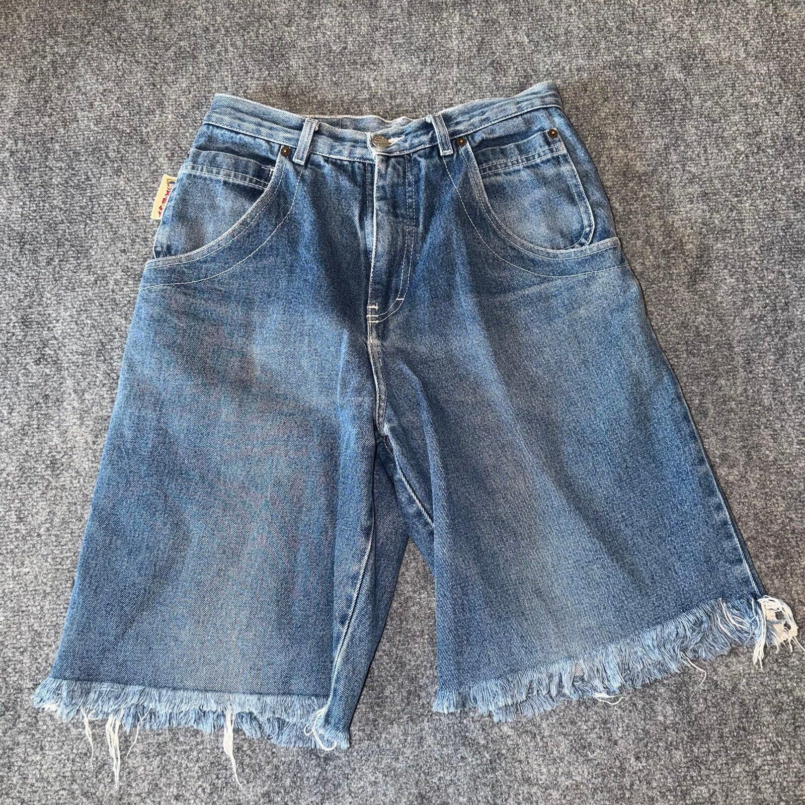 JNCO X-BOY Denim Hip Hop Jorts Grail Mens 26 XS Vtg y2k 90s Rare Size US 28 / EU 44 - 2 Thumbnail