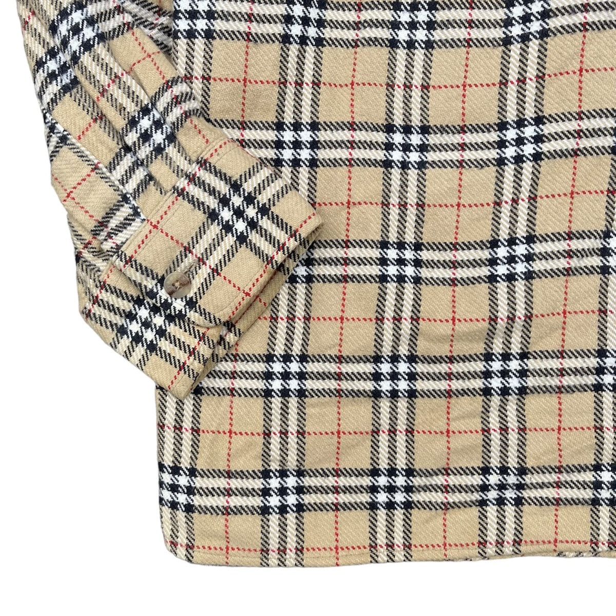 Burberry × Burberry Prorsum × Vintage 🇺🇸 1990s Burberrys Nova Check Iconic Longs Shirt Size US XL / EU 56 / 4 - 6 Thumbnail
