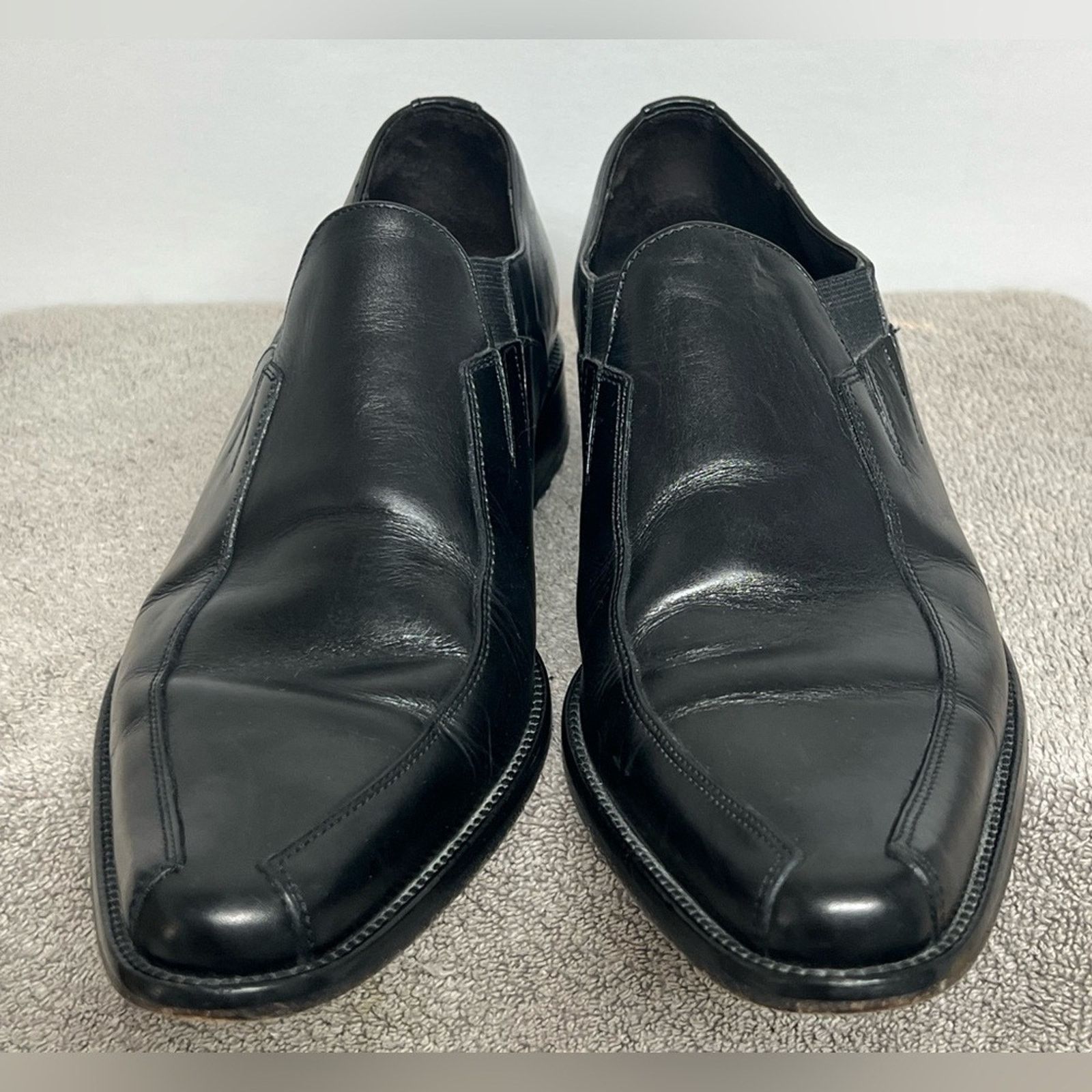 Donald Pliner Donald J Pliner Black Leather Loafers Size 8M Made In Italy Size US 8 / EU 41 - 4 Thumbnail