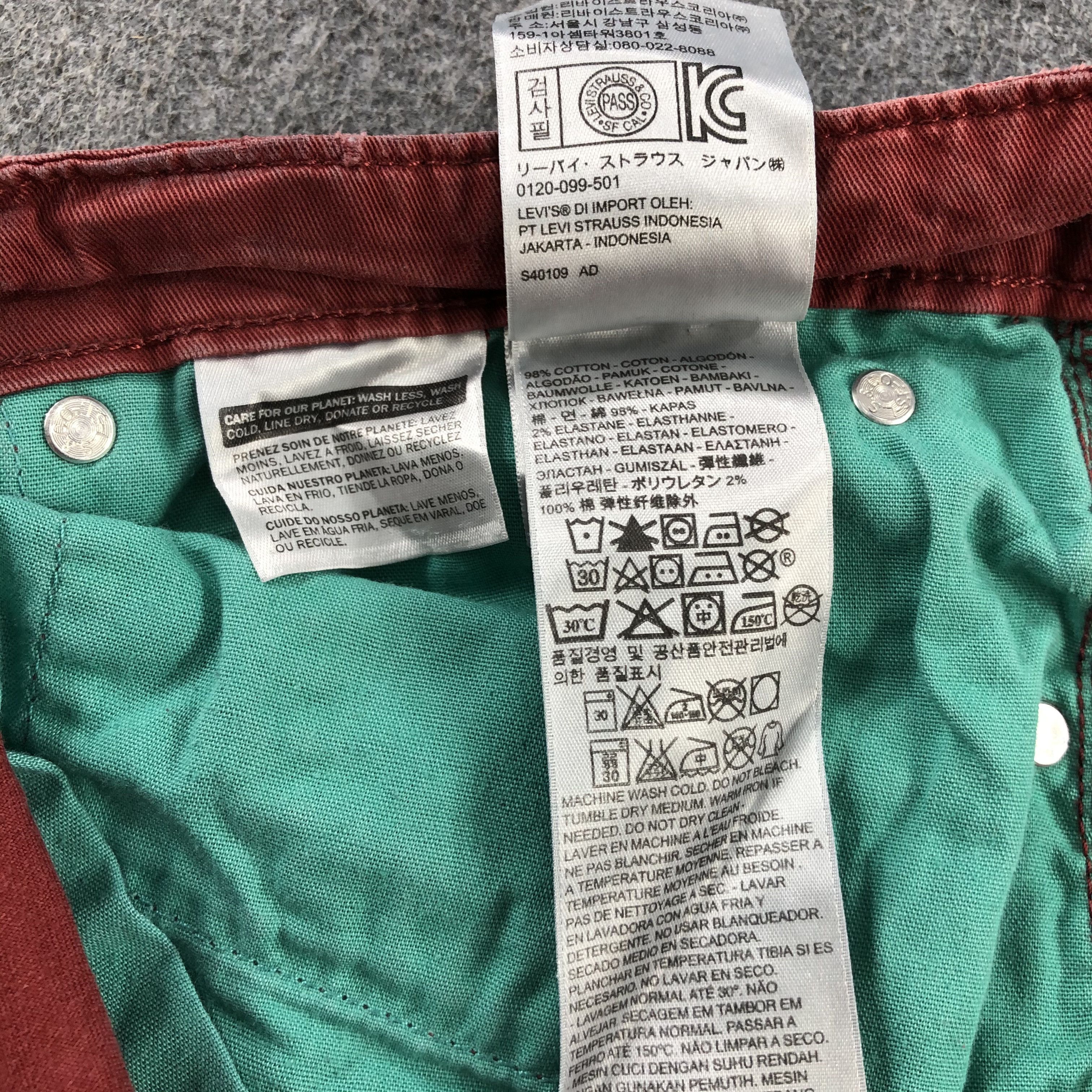 Levi's Vintage Levis 511 Jeans-J2327 Size US 35 - 13 Thumbnail