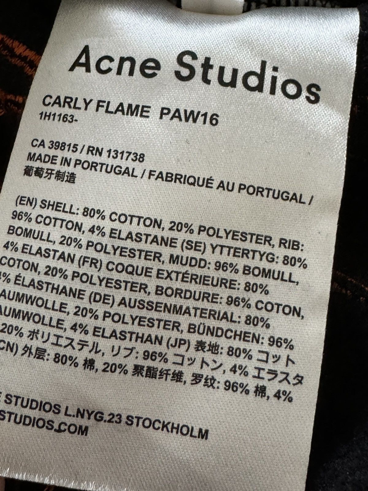 Acne Studios Acne Studios Carly Flame PAW16 Size US M / EU 48-50 / 2 - 13 Thumbnail