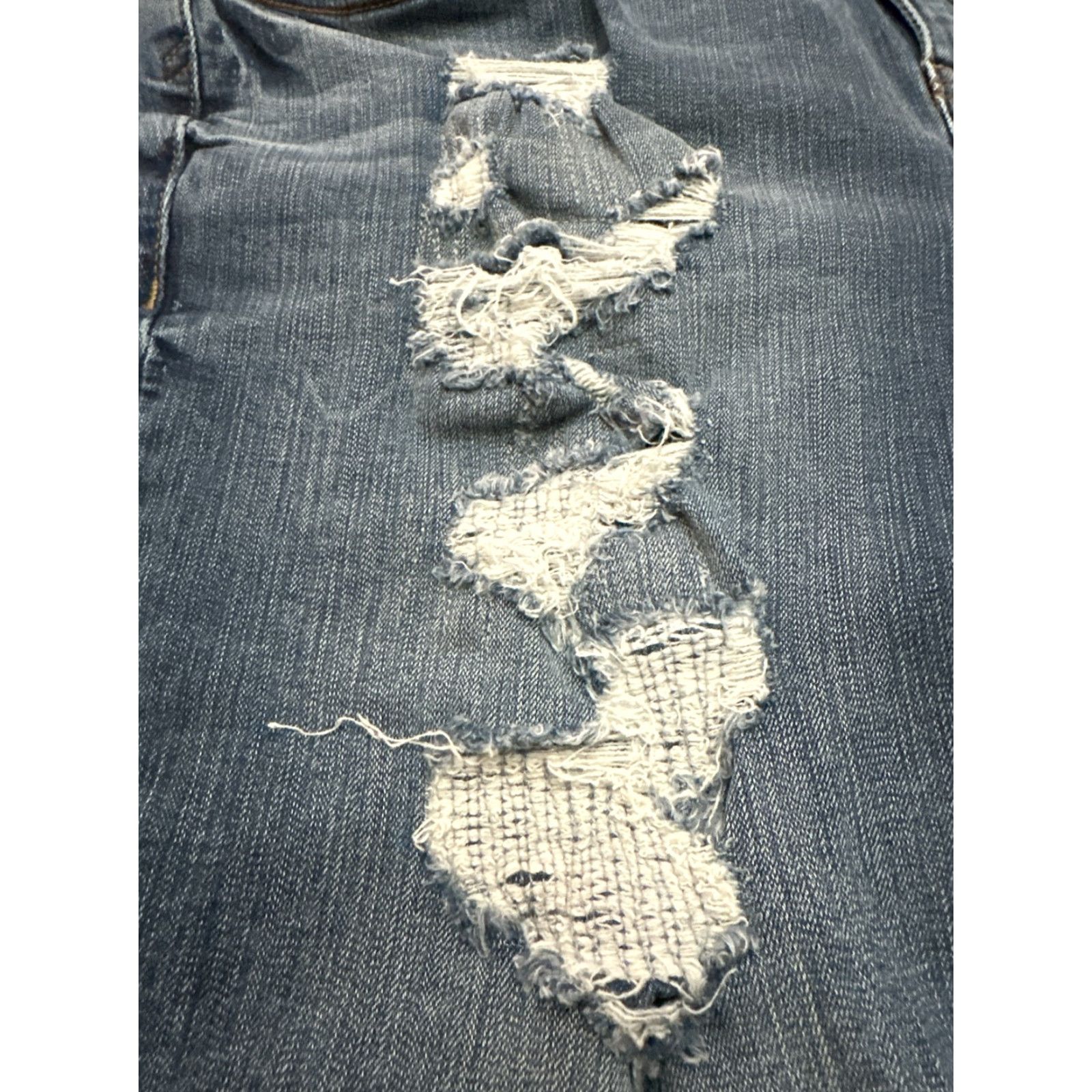 Torrid Torrid Boyfriend Shorts 18 Blue Denim Pockets Ripped Distressed Stretch Plus Size 40" / US 18 - 6 Thumbnail