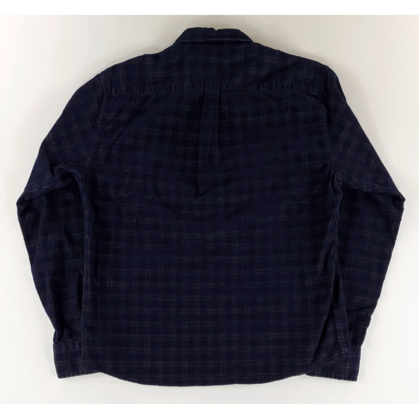 Peter Millar Peter Millar Pinwale Corduroy Shirt Blue Plaid Long Sleeve Mens L Size US L / EU 52-54 / 3 - 3 Thumbnail