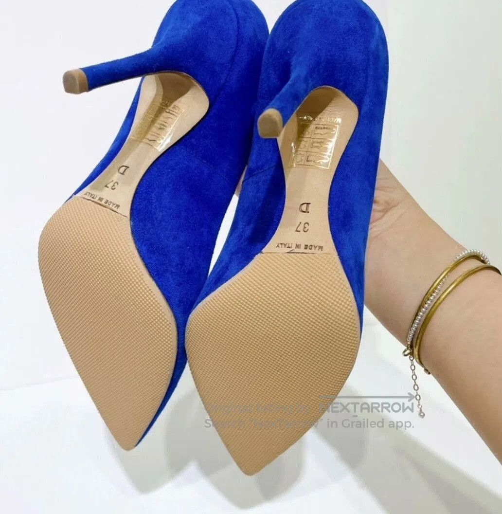 Dior Dior Royal Blue Suede High Heels Size 37. Size US 6 / IT 36 - 8 Thumbnail
