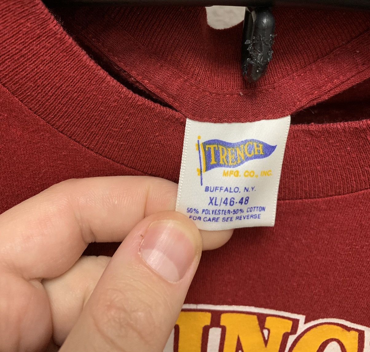 NFL Washington red skins nfl t-shirt 1990 1980th Xl sz Size US XL / EU 56 / 4 - 3 Thumbnail