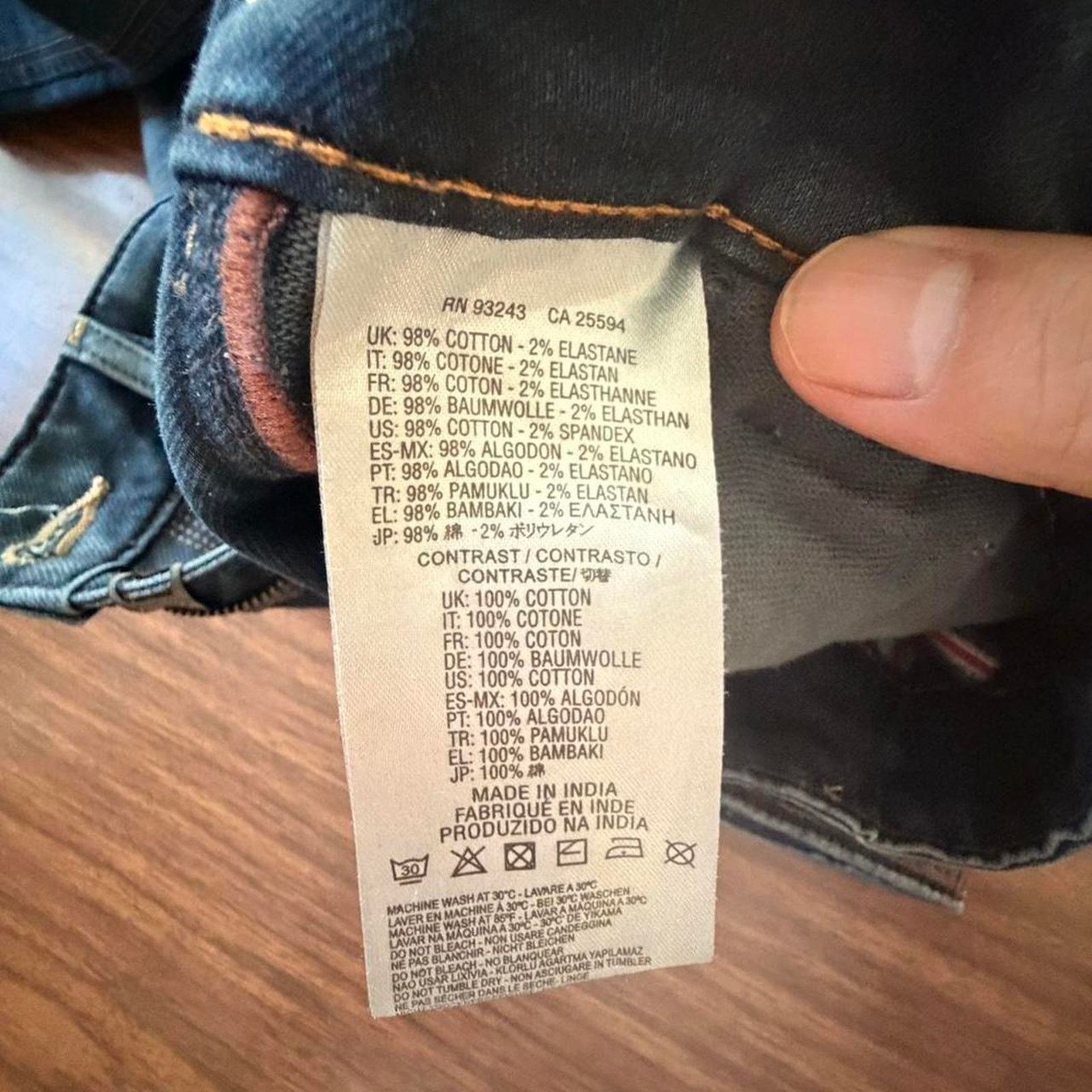 Diesel Diesel Narrot Tapered Side Stripe Distressed Wash Size 34X30 Size US 34 / EU 50 - 5 Thumbnail