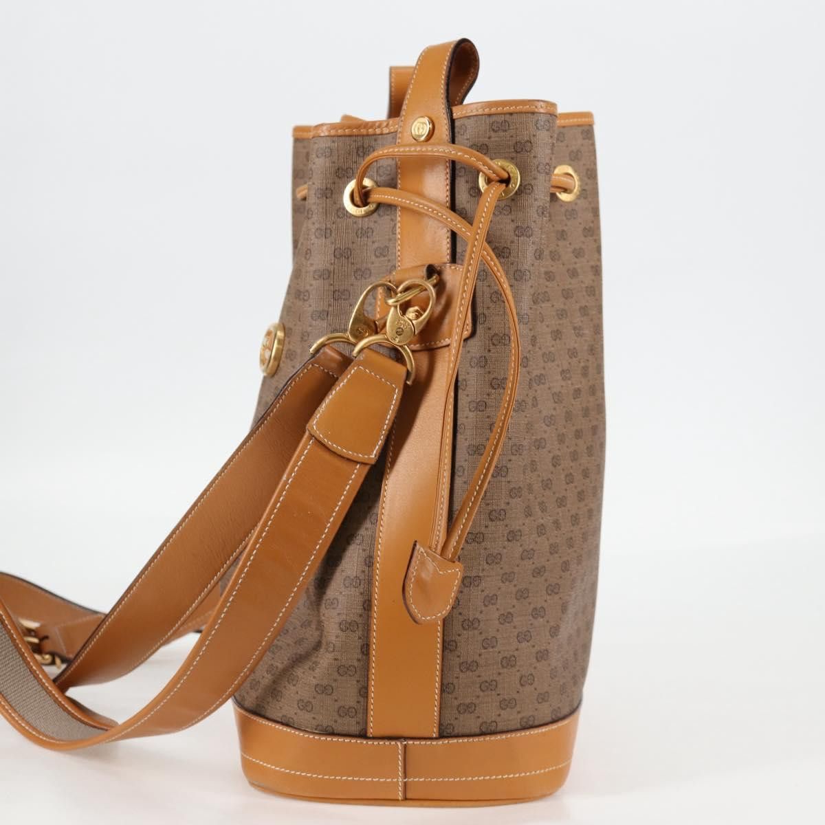Gucci GUCCI Micro GG Supreme Shoulder Bag Pvc Beige Gold Size ONE SIZE - 4 Thumbnail