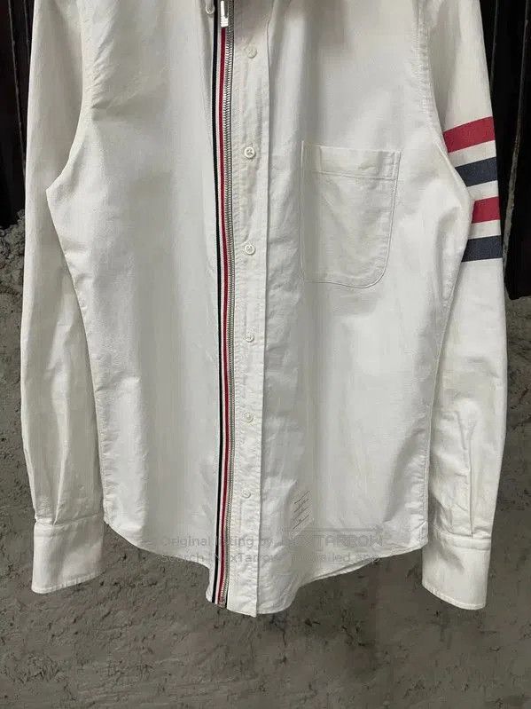 Thom Browne Thom Browne White Long Sleeve Shirt for Men . Size US M / EU 48-50 / 2 - 4 Thumbnail