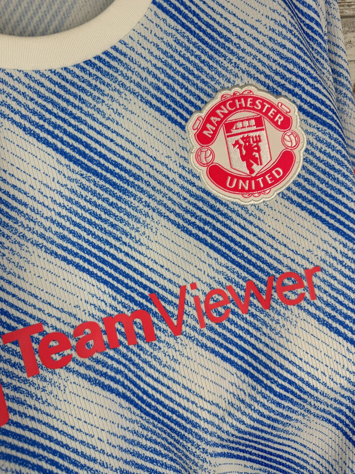 Adidas Mens Vintage Adidas Manchester United T-shirt soccer jersey Size US XXL / EU 58 / 5 - 7 Thumbnail