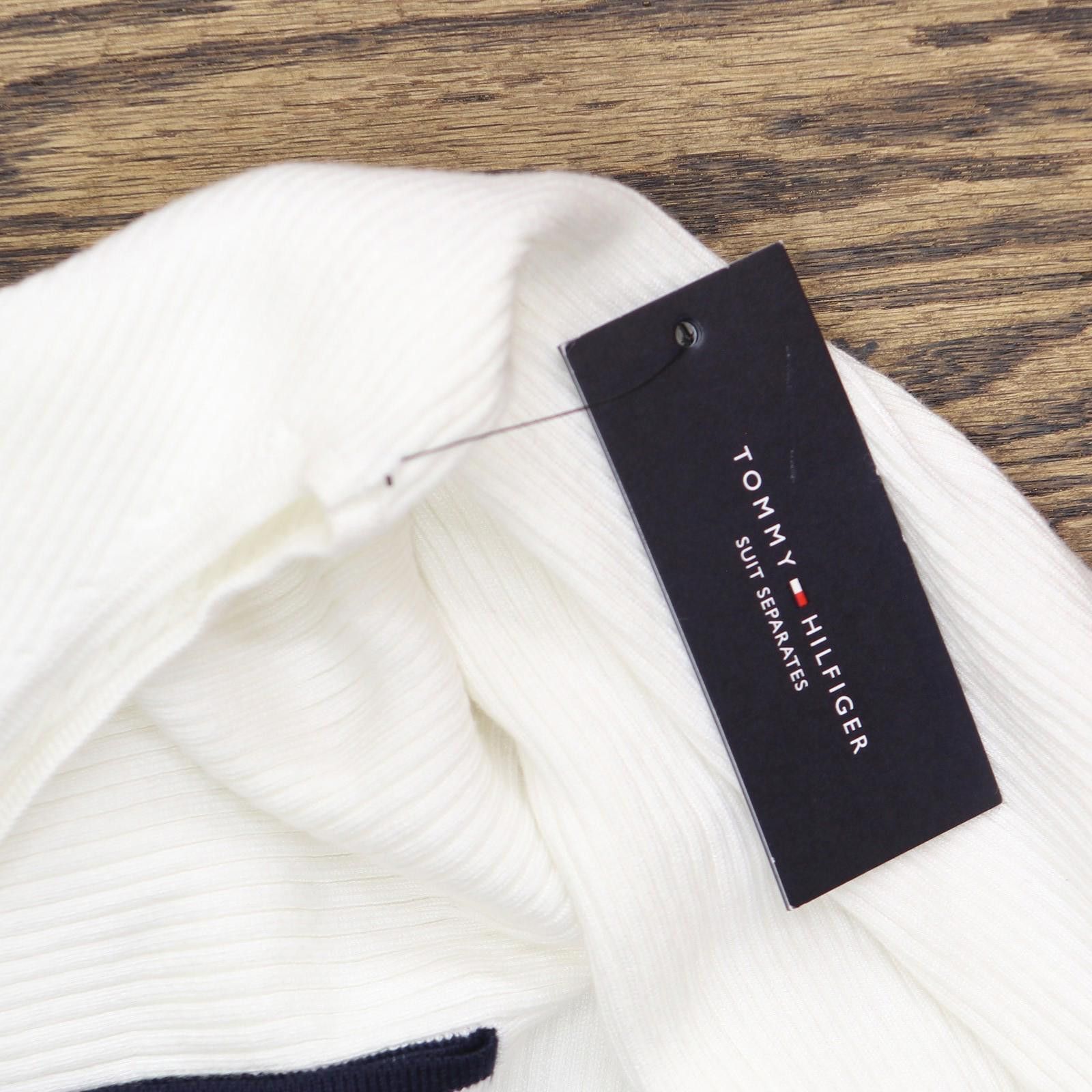 Tommy Hilfiger Nwt Tommy Hilfiger Rib Polo Shirt Ivory White / Midnight Xl Size XL / US 12-14 / IT 48-50 - 3 Thumbnail