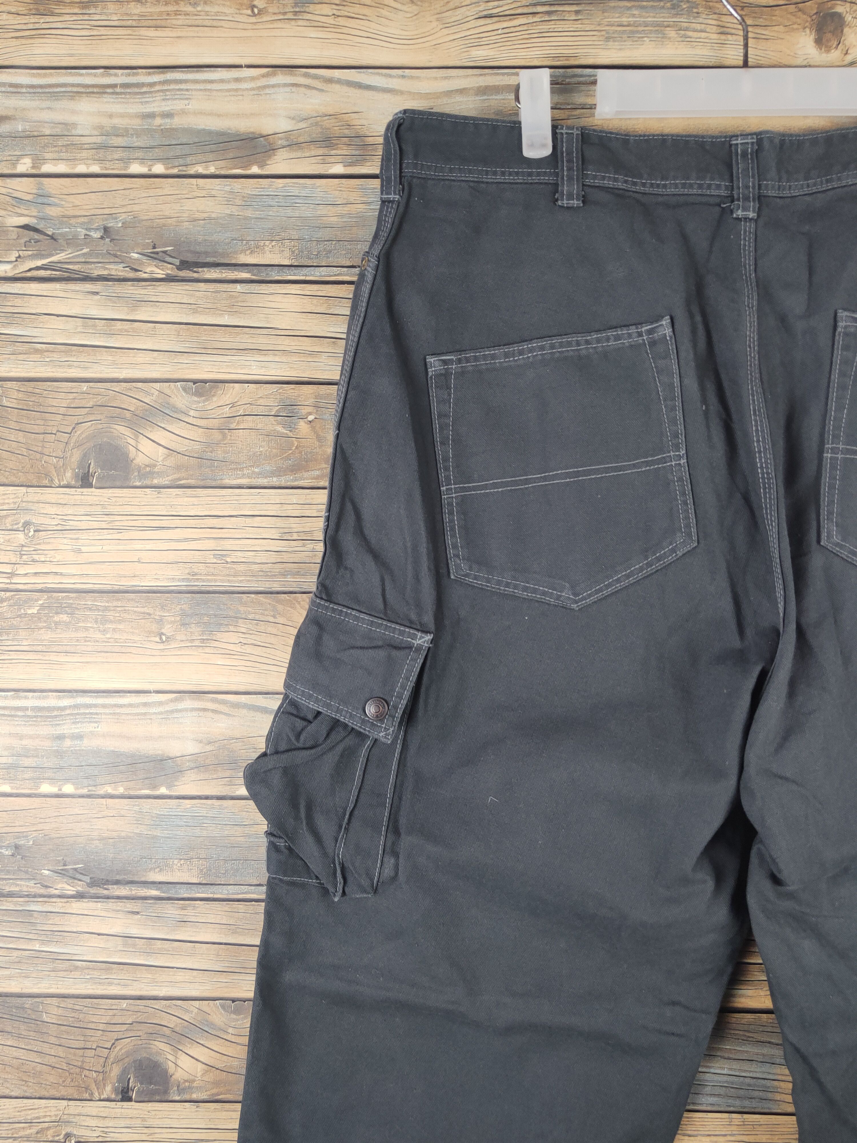 Japanese Brand DL Evenriver Dark Gray Multipocket Cargo Pants #1879 Size US 34 / EU 50 - 8 Thumbnail