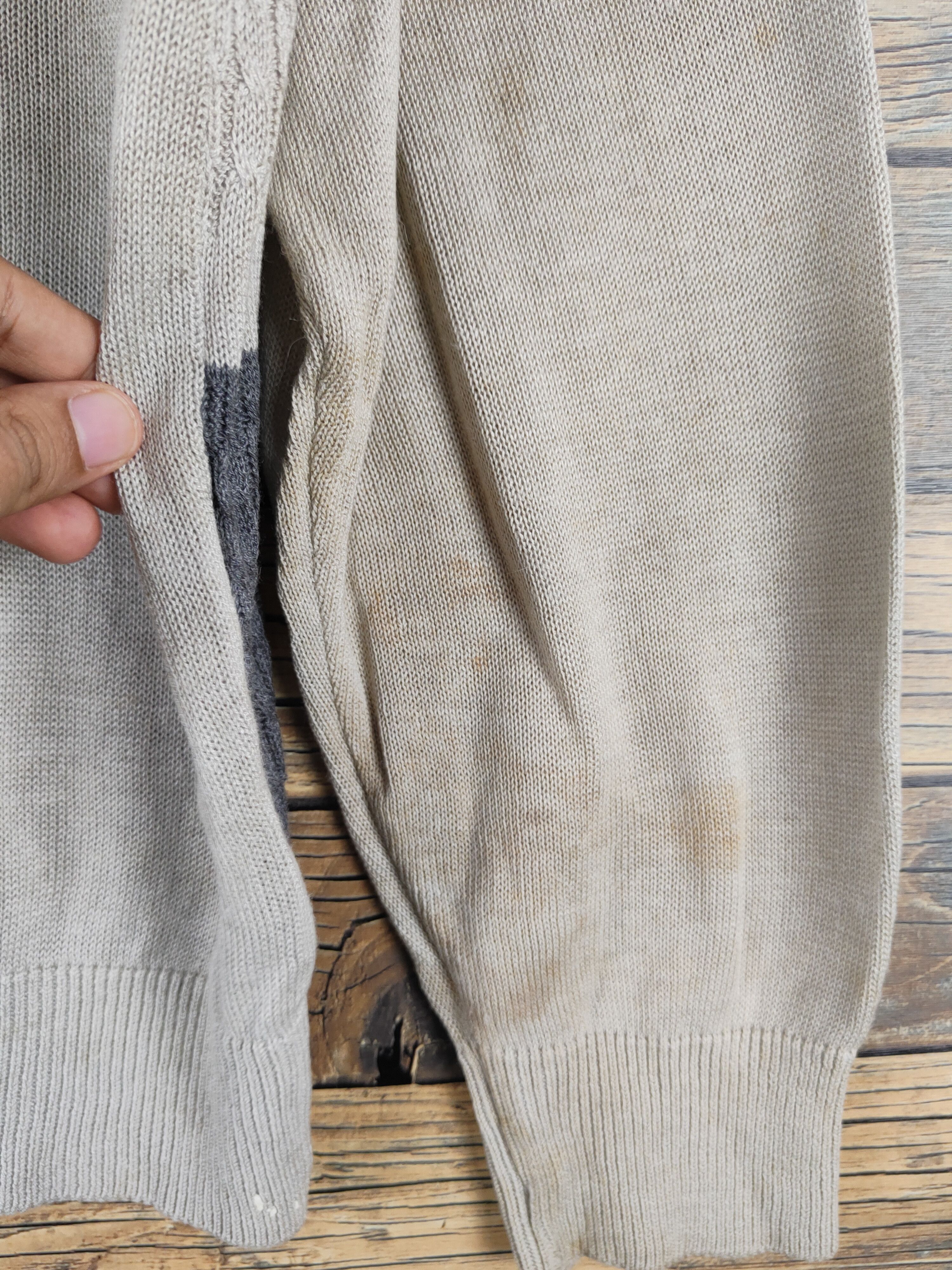Vintage Pleiade Homme Gray checkered Knitwear Sweatshirts #W1468 Size US L / EU 52-54 / 3 - 12 Thumbnail