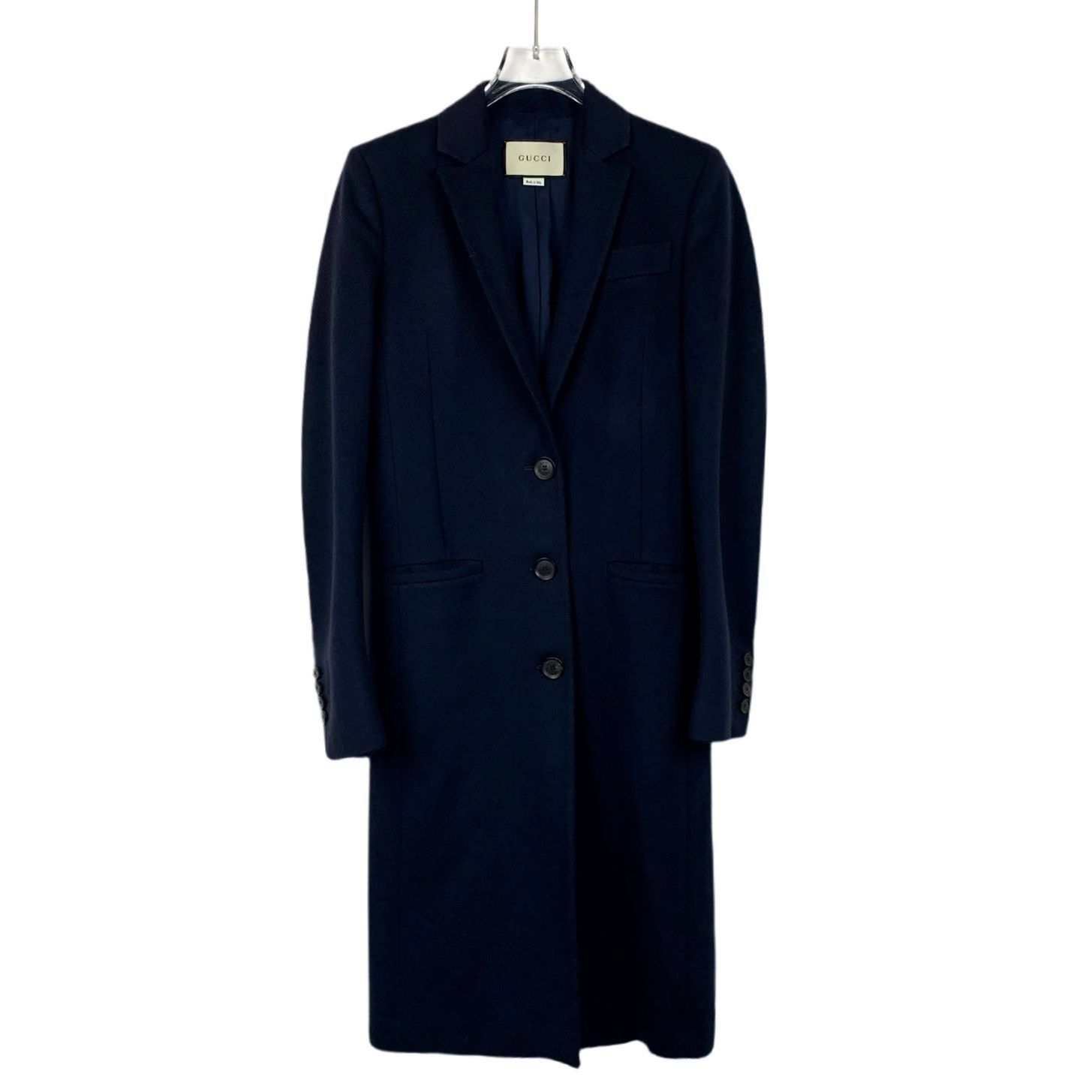 Gucci Gucci Womens Navy Wool Coat Size 36 100% Wool Made In Italy Size XS / US 0-2 / IT 36-38 - 1 Thumbnail