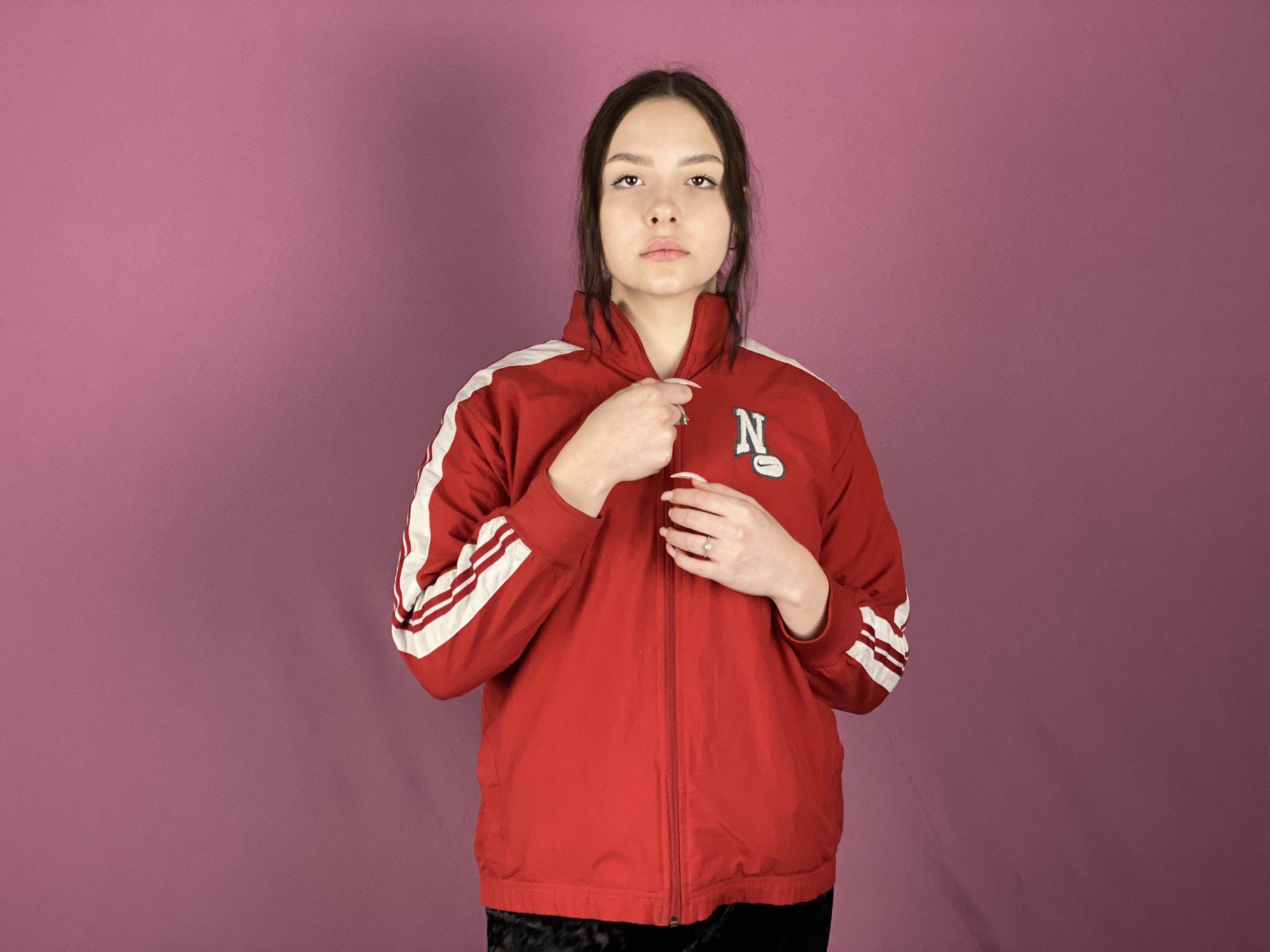 Nike × Vintage Nike Vintage Girls Track Jacket - US 14-16 Size L / US 10 / IT 46 - 4 Thumbnail