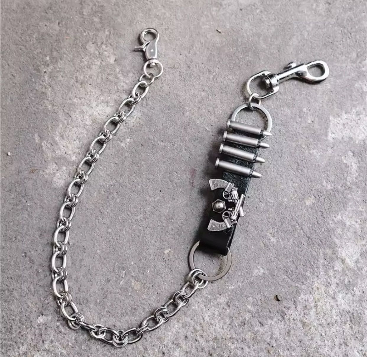 Jewelry Punk Bullet Belt Pants Chain Size ONE SIZE - 4 Thumbnail