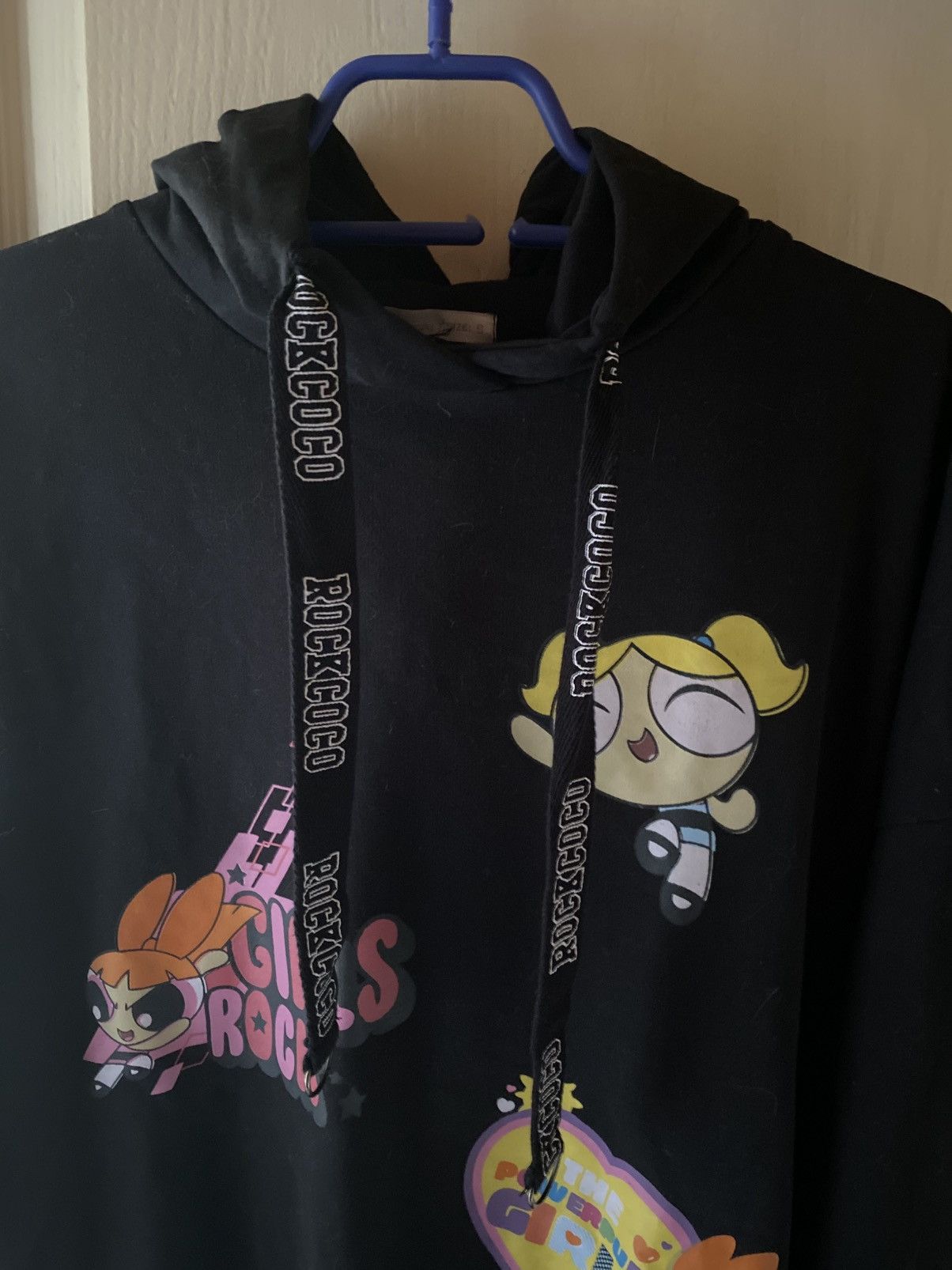 Rococo Sand Powerpuff Girls Themed Black Hoodie Size S / US 4 / IT 40 - 1 Thumbnail