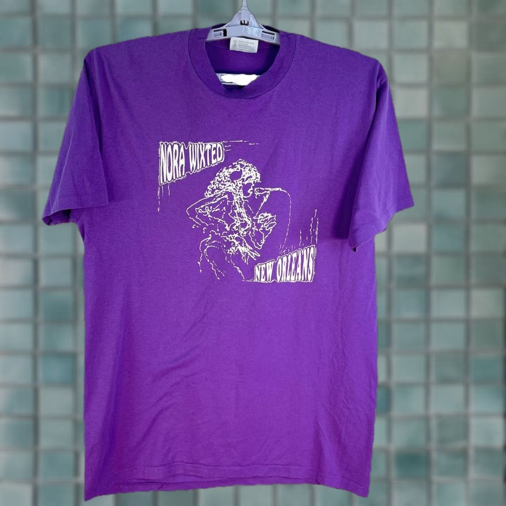 Hanes VTG Nora Wixted Concert T-Shirt New Orleans Adult SZ L Purple Single Stitch Size US L / EU 52-54 / 3 - 1 Thumbnail