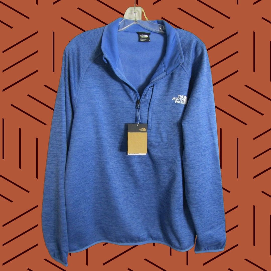 NWT The North Face Canyonlands Sweatshirt Polyester Blend Federal Blue Men\'s L