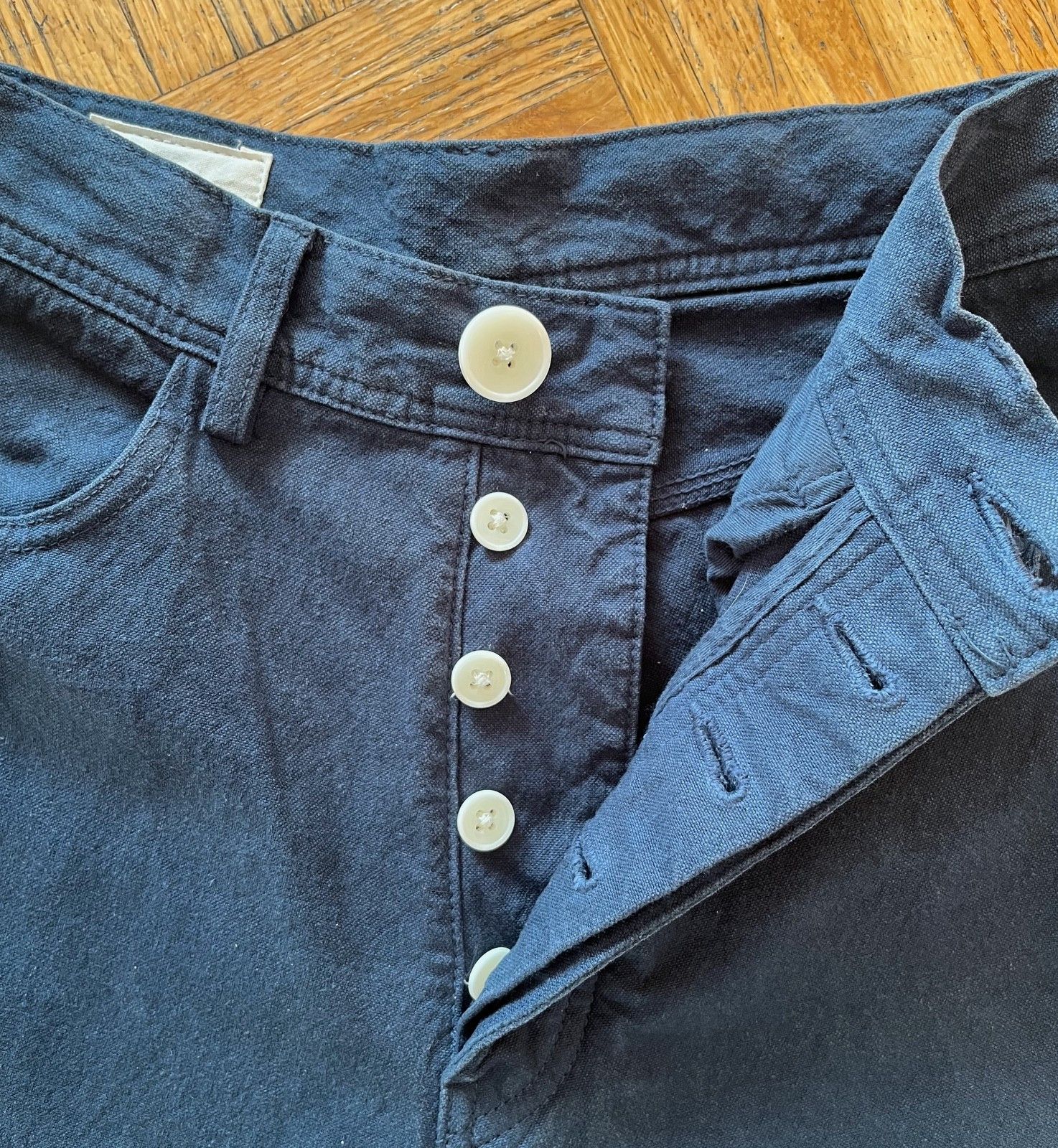 Ron Herman RHLA Navy Blue Work Pants Size 25" / US 0 / IT 36 - 3 Thumbnail
