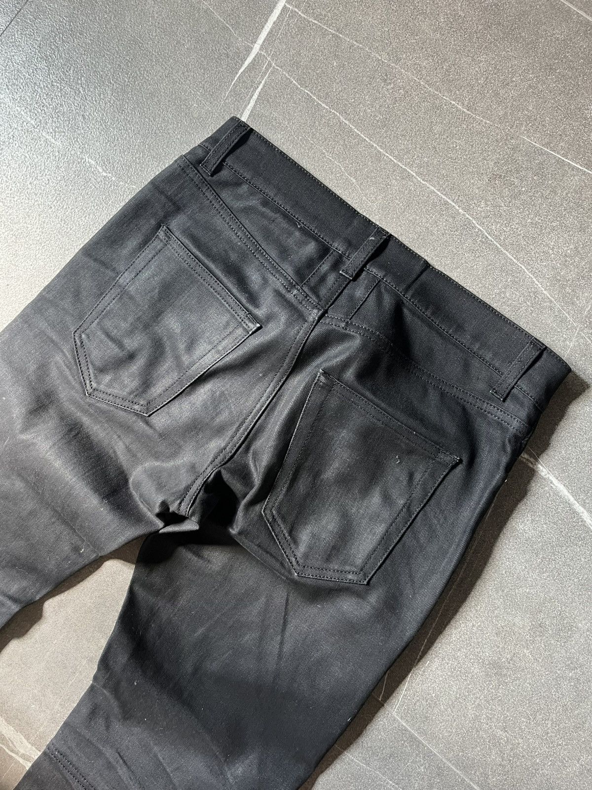 Saint Laurent Paris Saint Laurent Leather Panel Zipper Denim Size US 29 - 8 Thumbnail