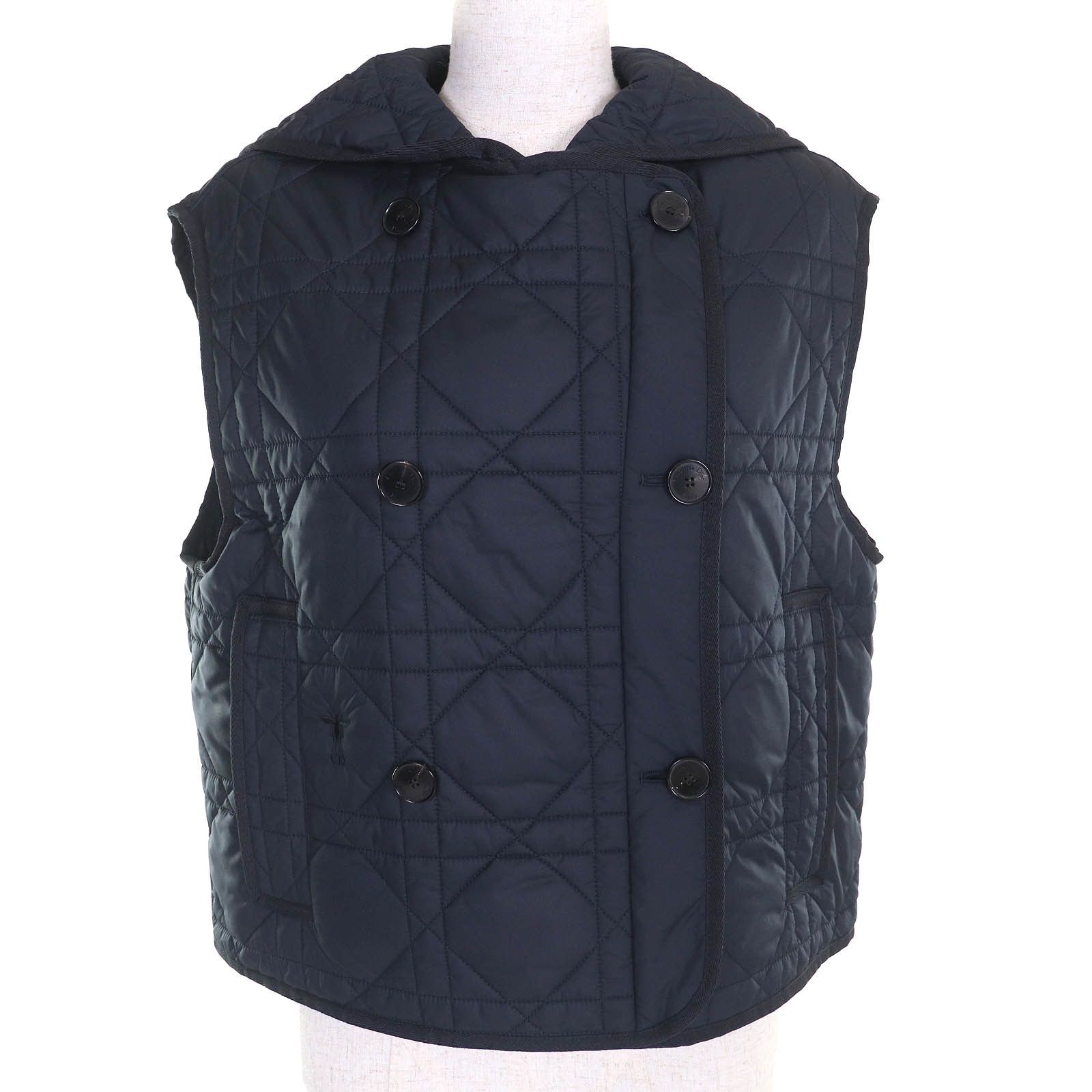 Dior Dior Christian Dior Macrocannage Quilted Technical Taffeta Vest Others Outerwear DUTY FREE for USA Size ONE SIZE - 1 Thumbnail