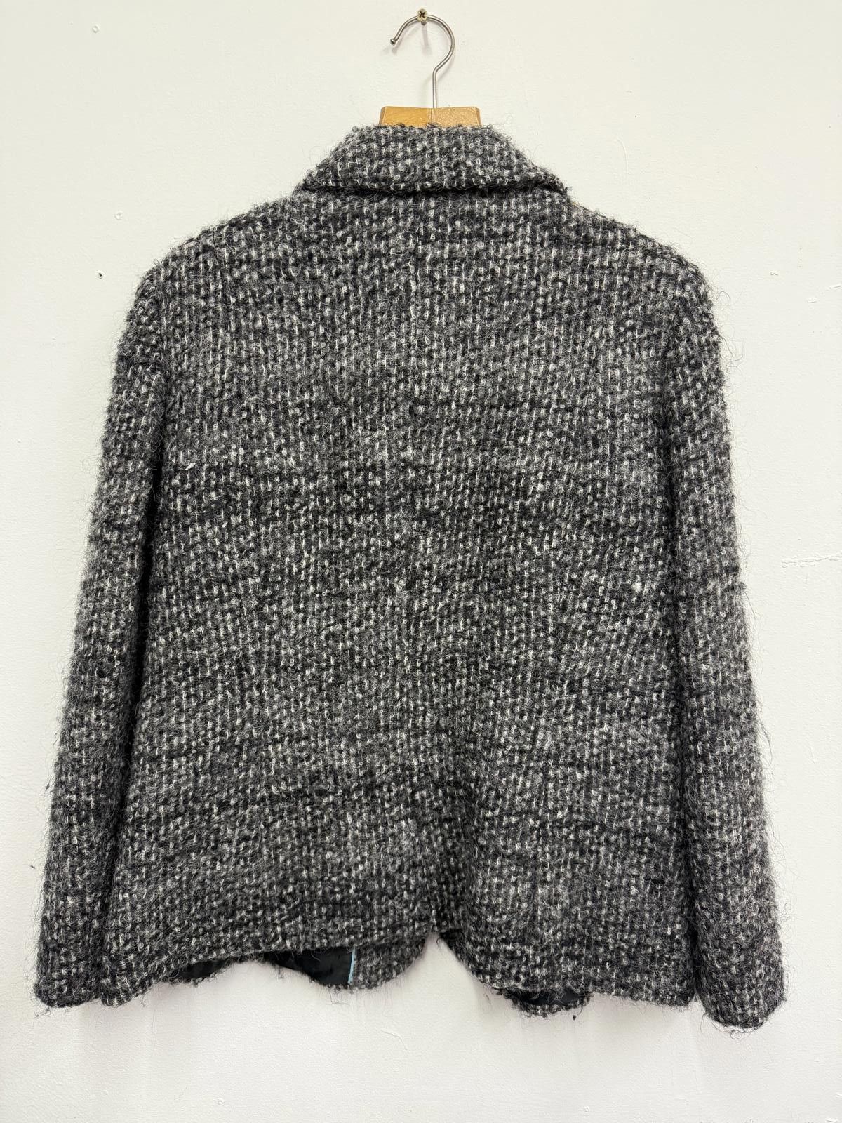 Other Women's Grey Textured Wool Blend Jacket Size XXL / US 16-18 / IT 52-54 - 2 Thumbnail