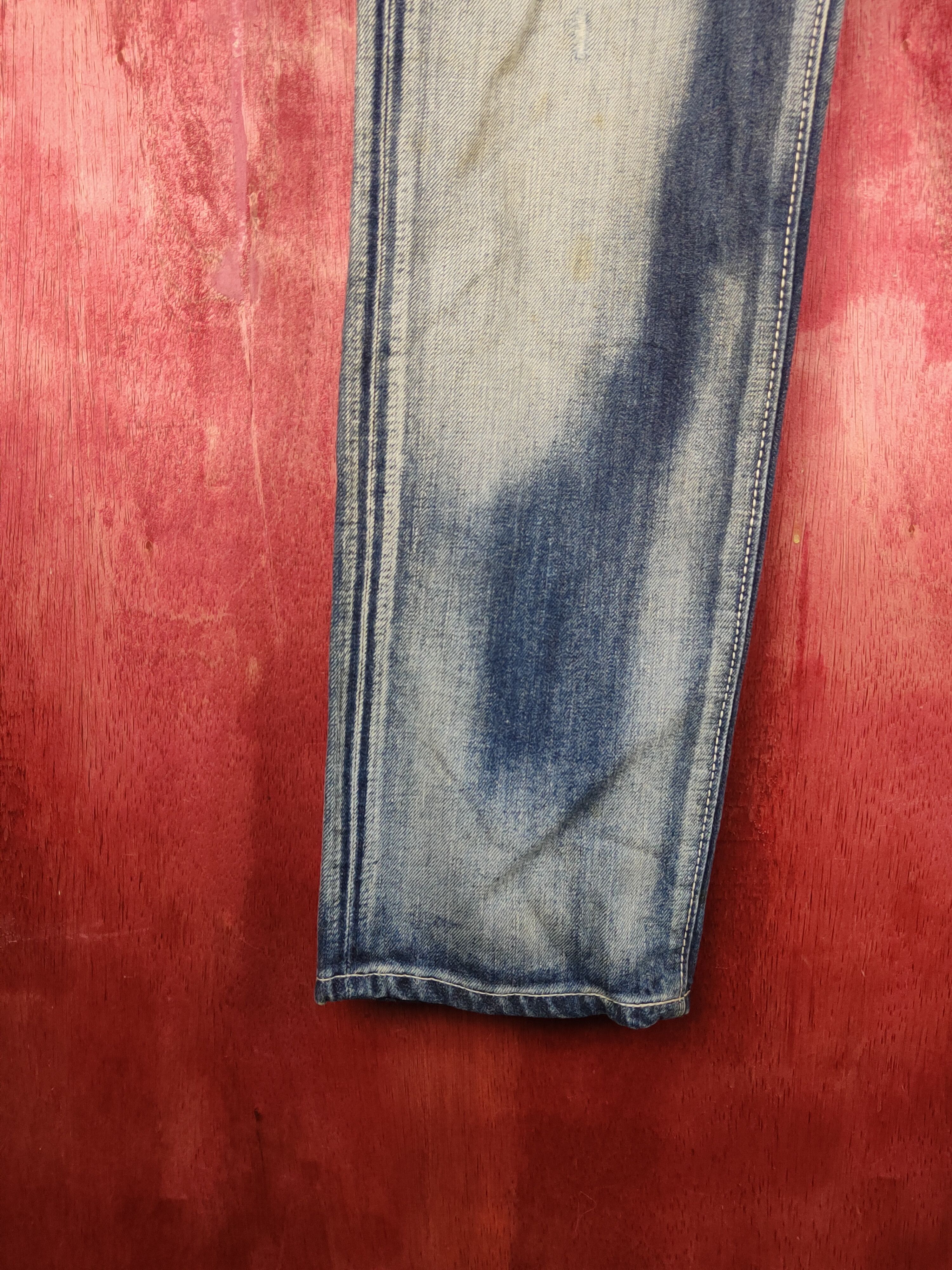 Edwin Something-Edwin venus Blue Distressed faded Denim #S1592 Size US 31 - 4 Thumbnail