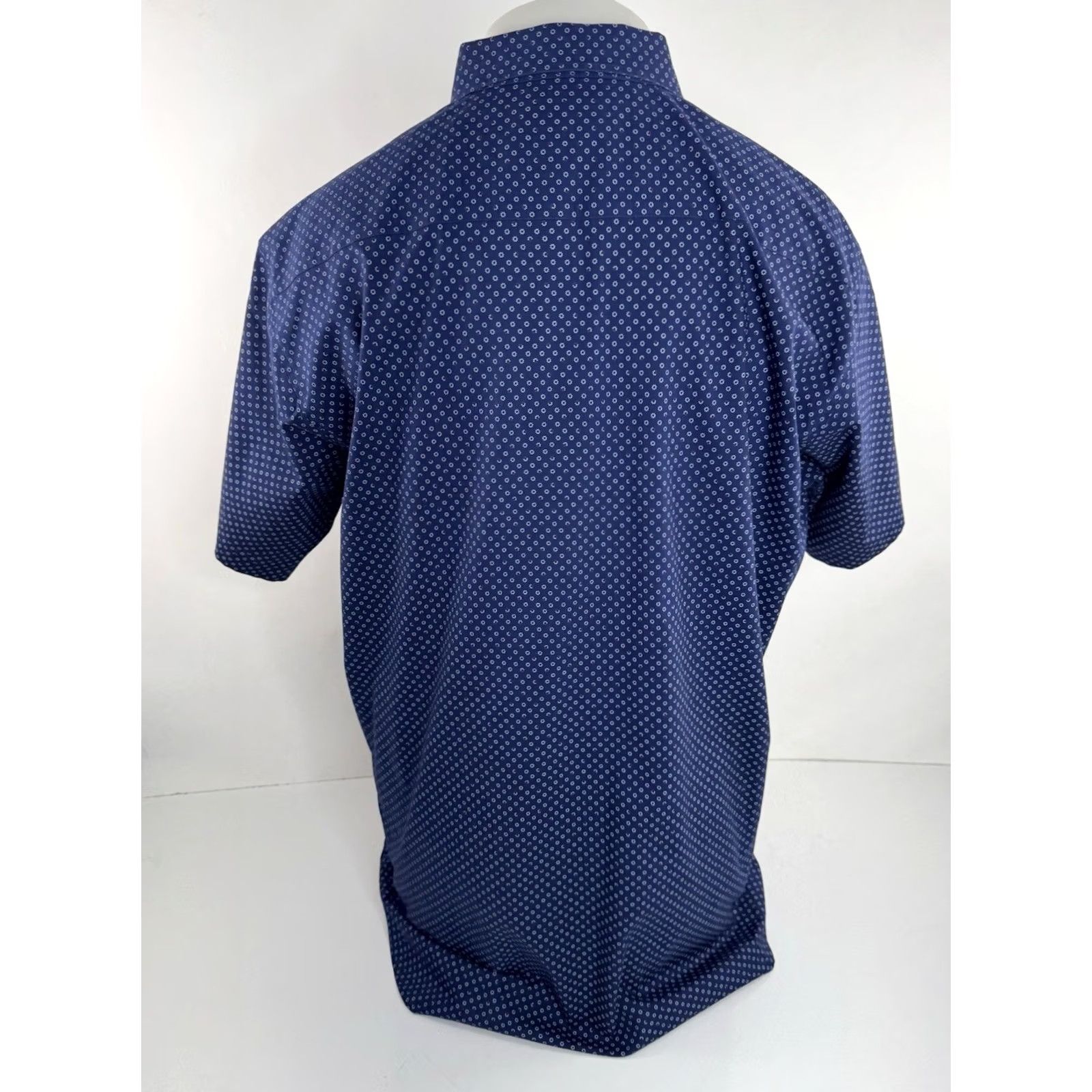 Vintage Texas Standard Geometric Shirt Mens XXL Blue Button-Up Short Sleeve 2XL Modern Casual Size US XXL / EU 58 / 5 - 3 Thumbnail