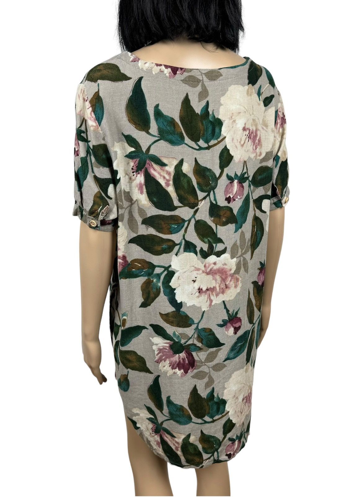 Designer Puo Dou Dou Mini Shift Dress Floral Printed Cotton size S Size S / US 4 / IT 40 - 11 Thumbnail