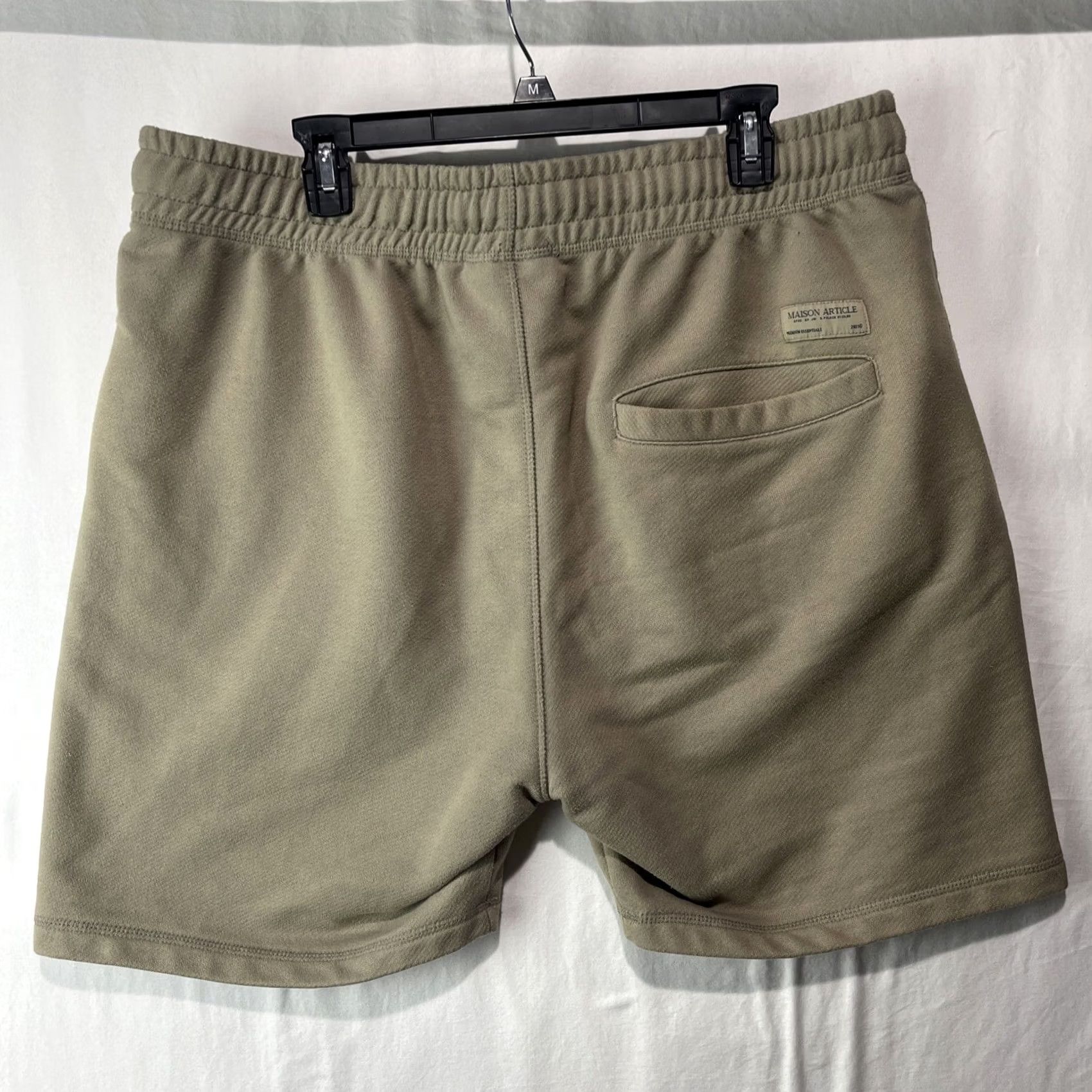 Palace Maison Article Shorts Men’s XXL Gray Cotton Blend Fleece Drawstring Sweat Pocket Logo 7in Inseam Casual Sports Size US 39 - 5 Thumbnail