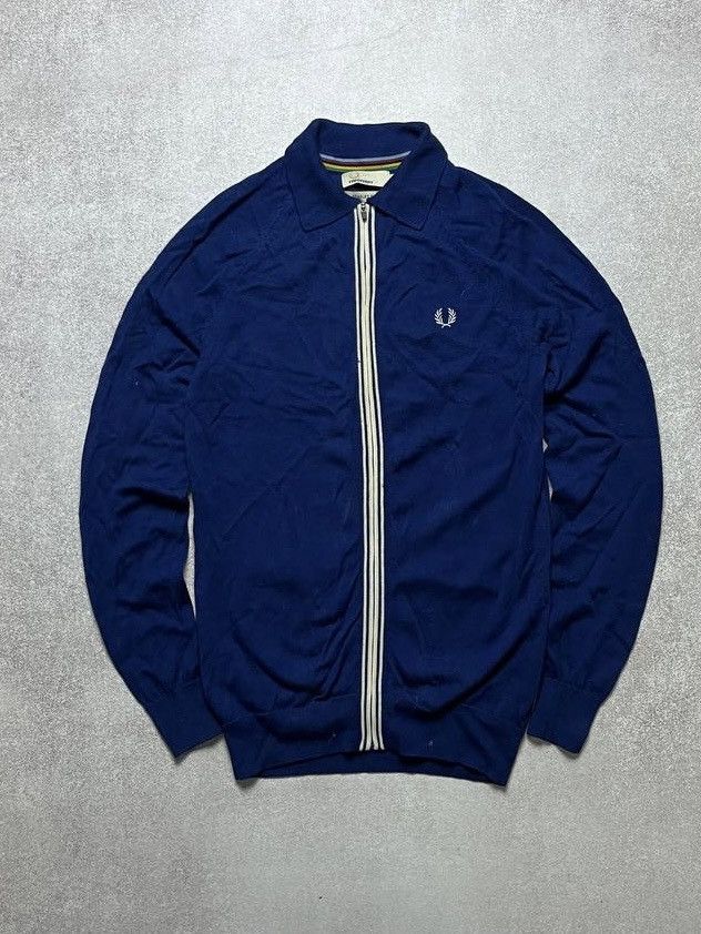 Fred Perry × Vintage Vintage Fred Perry Bradley Wiggins Wool Zip Sweater S Size US S / EU 44-46 / 1 - 1 Thumbnail