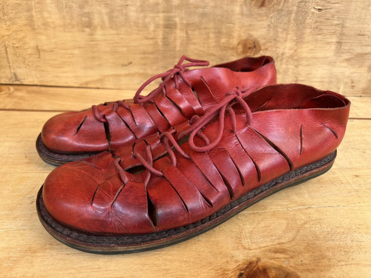Trippen TRIPPEN Germany Handcrafted Red Leather Ankle Boots Size US 7.5 / EU 40-41 - 1 Thumbnail