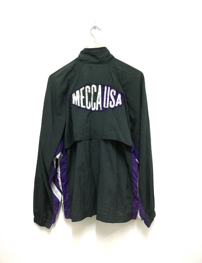 Mecca × Vintage Vintage Mecca Usa jackets windbreaker zipper spellout Size US L / EU 52-54 / 3 - 1 Thumbnail