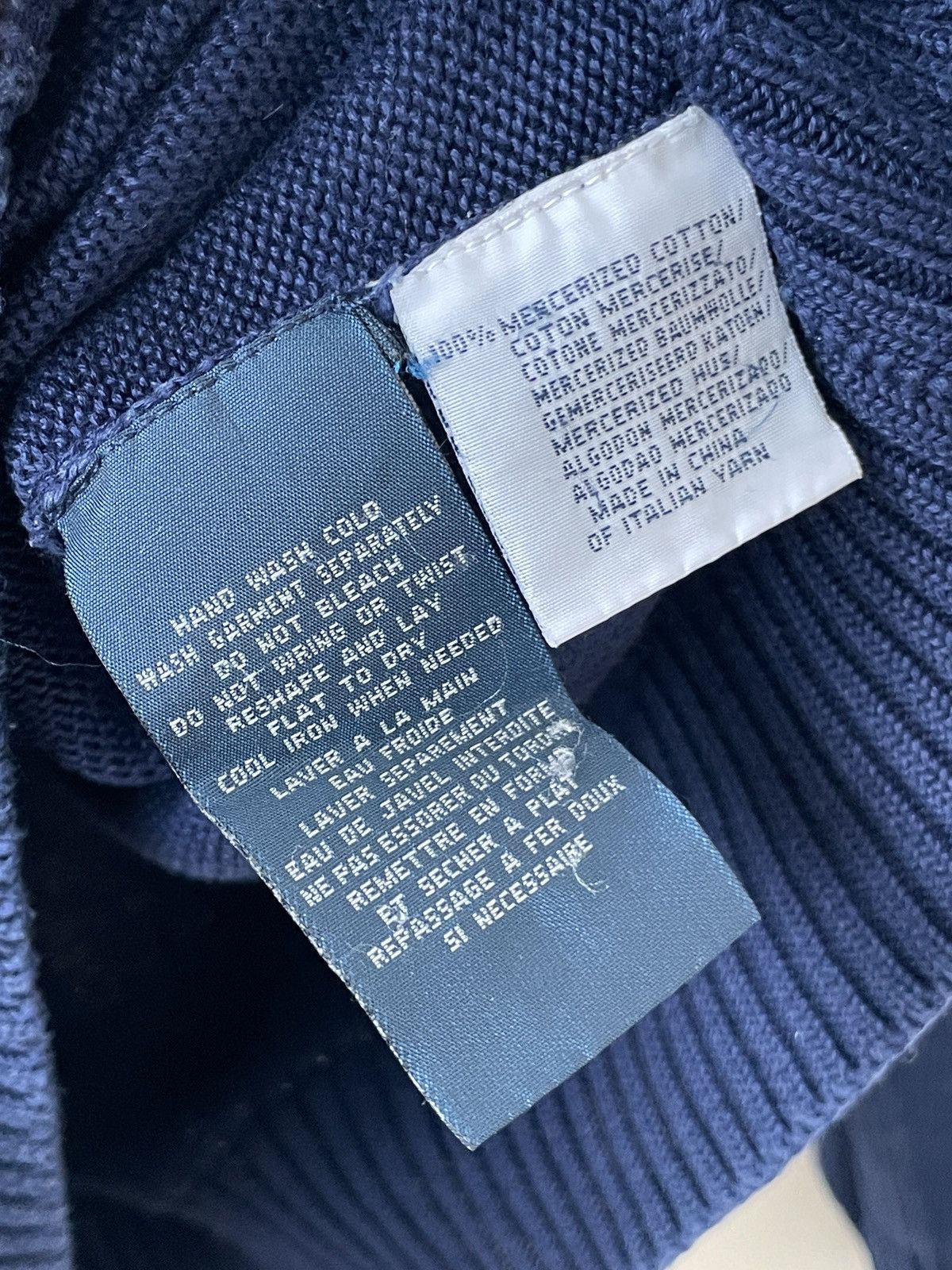 Polo Ralph Lauren Vintage Polo Ralph Lauren Knit Navy Sweater Size US M / EU 48-50 / 2 - 7 Thumbnail