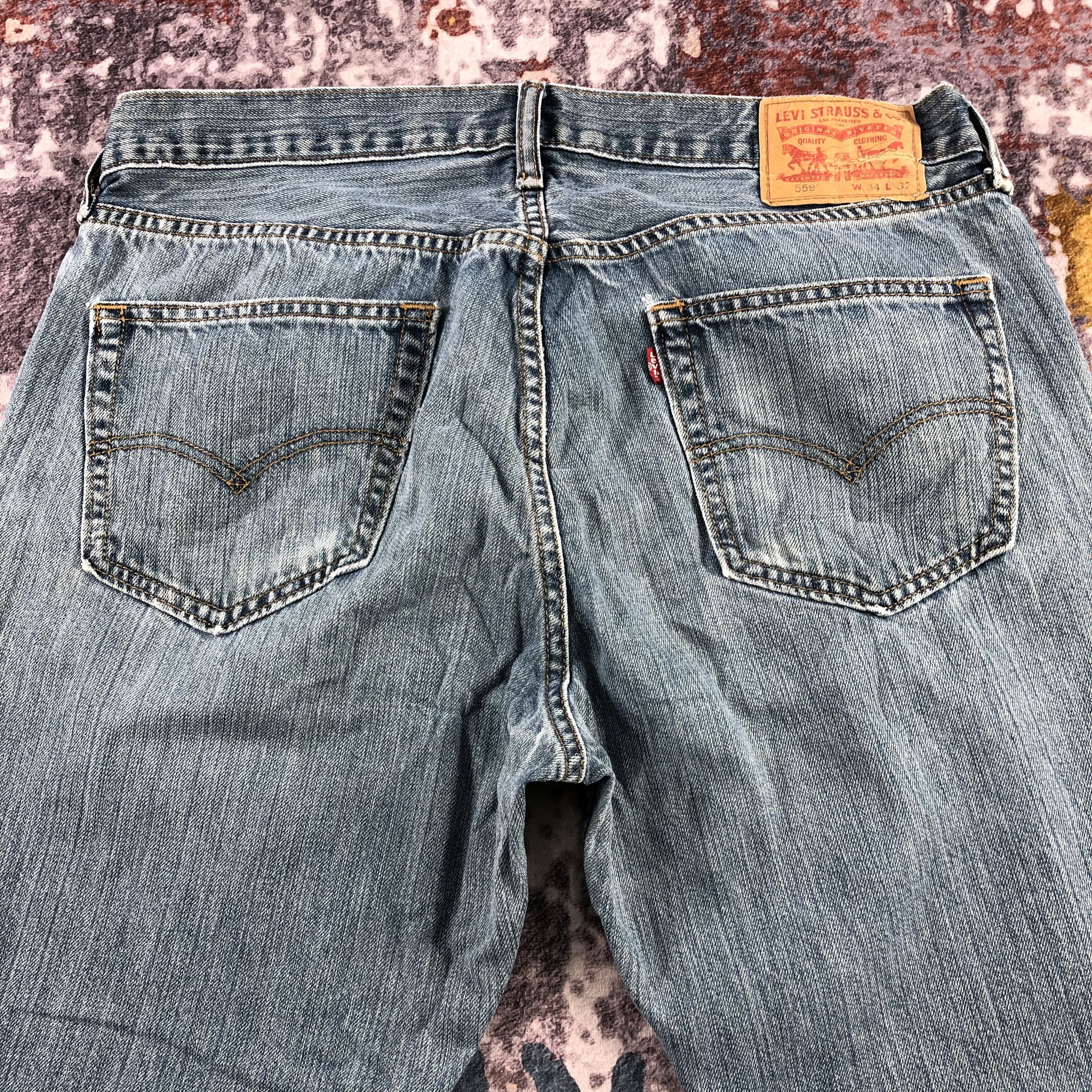 Levi's × Vintage Vintage Blue Wash Levis 559 Jeans-JM3089 Size US 35 - 5 Thumbnail