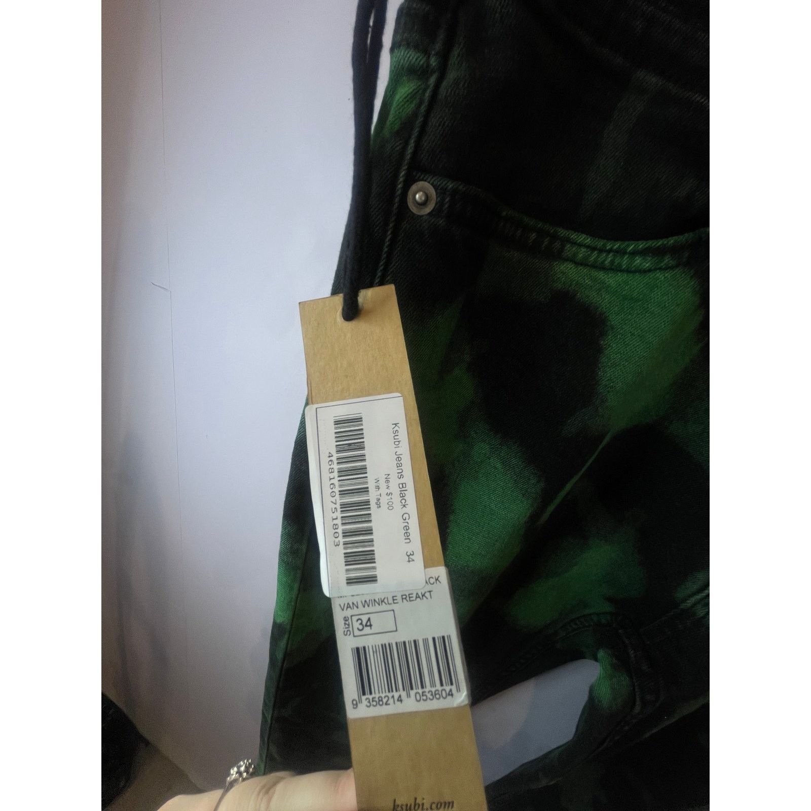 Ksubi Ksubi Black & Green Jeans Size US 34 / EU 50 - 9 Thumbnail