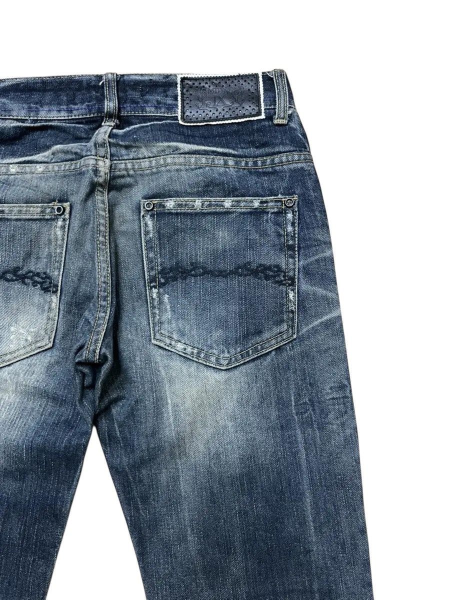 If Six Was Nine MIDAS Distressed Flare Jeans Size US 28 / EU 44 - 11 Thumbnail