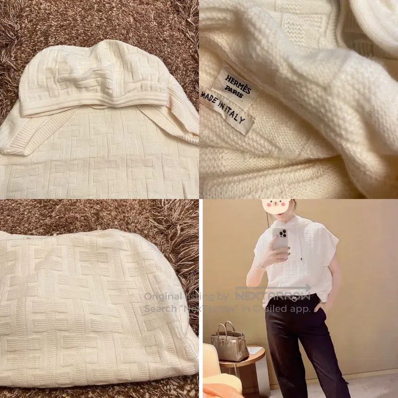Hermes Hermes Knit Short Sleeve Sweatshirt Size XXS / US 00 / IT 34 - 7 Thumbnail