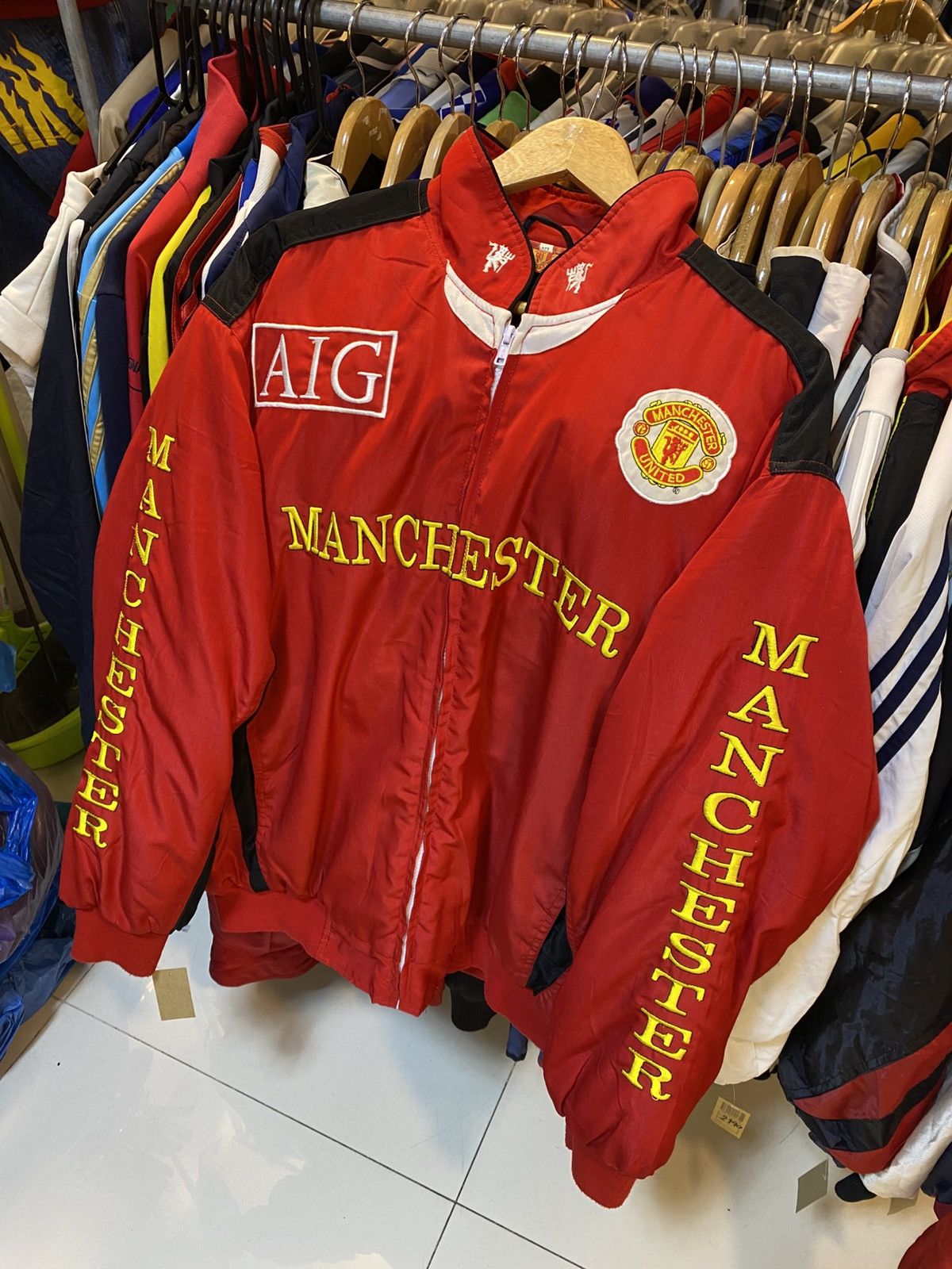 Other Vintage Y2K Manchester United Bomber Jacket Size US XL / EU 56 / 4 - 1 Thumbnail