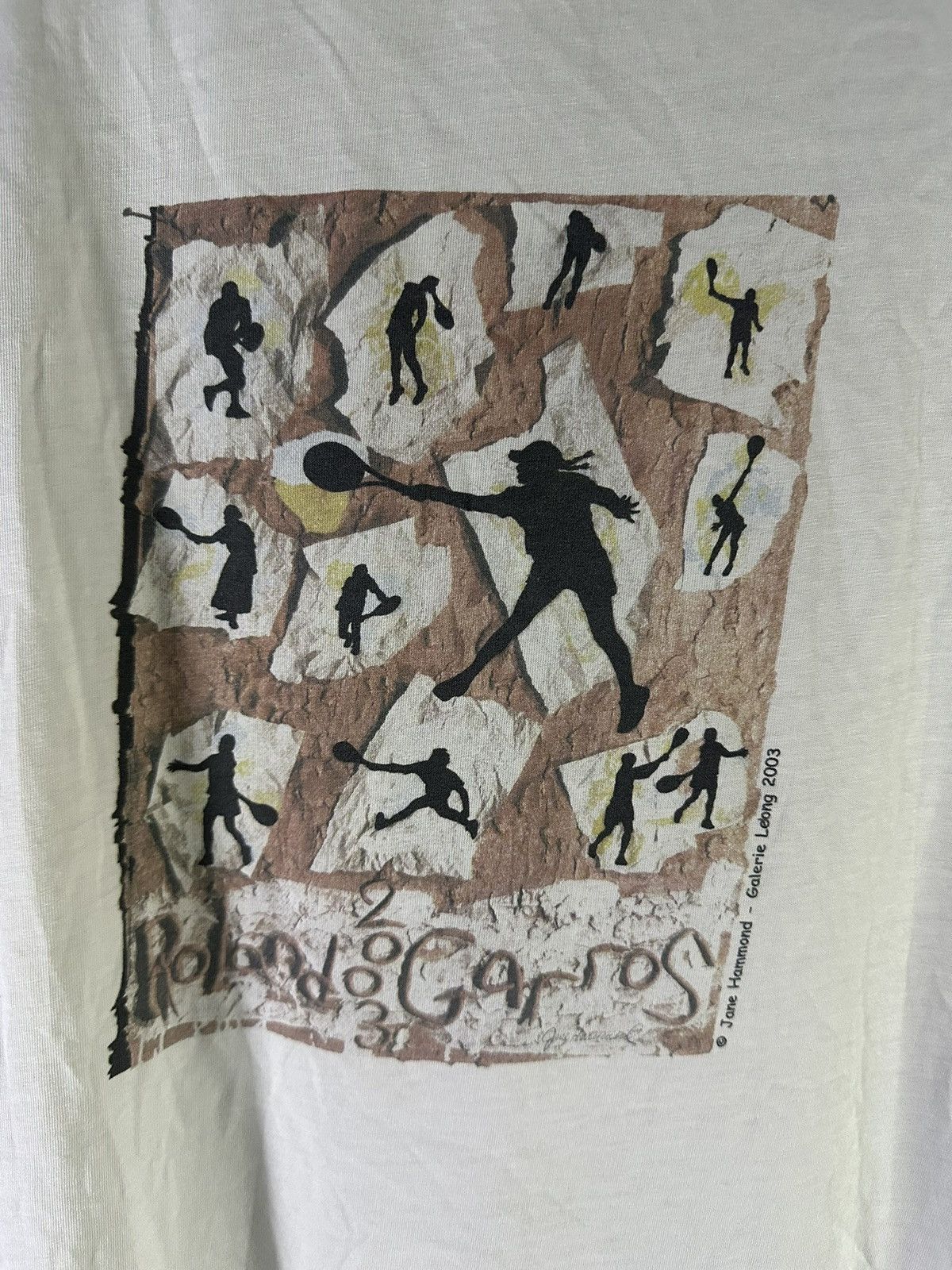 Vintage Vintage 2003 Official Roland Garros Graphic Tee Size US L / EU 52-54 / 3 - 2 Thumbnail